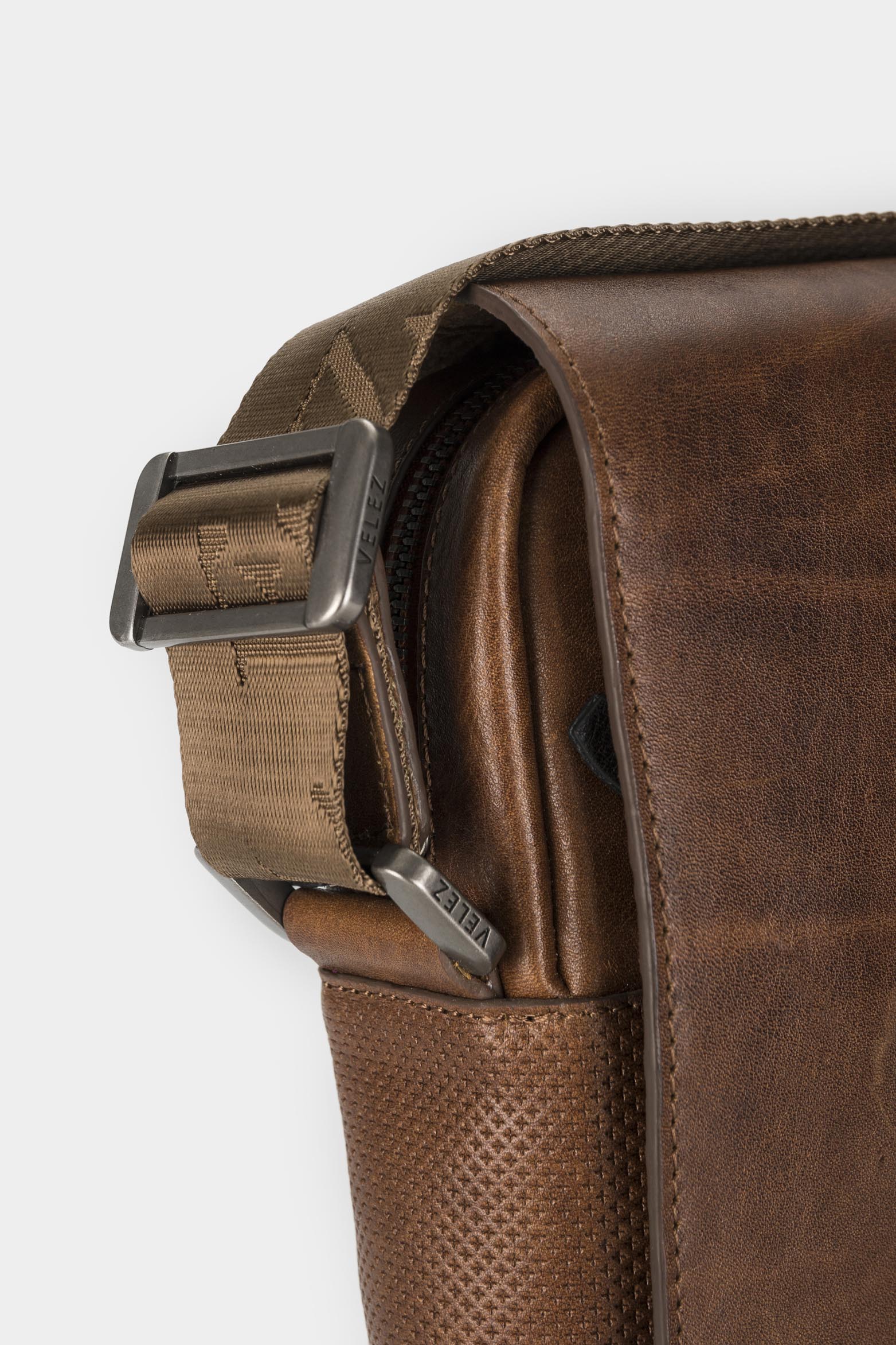 Men’s Leather Shoulder Handbags with Branded Strap - Image 6
