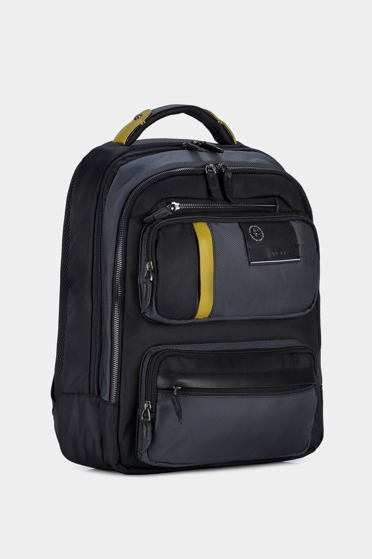Men’s Living Multifunctional Backpack in Canvas with Leather Details - Image 2
