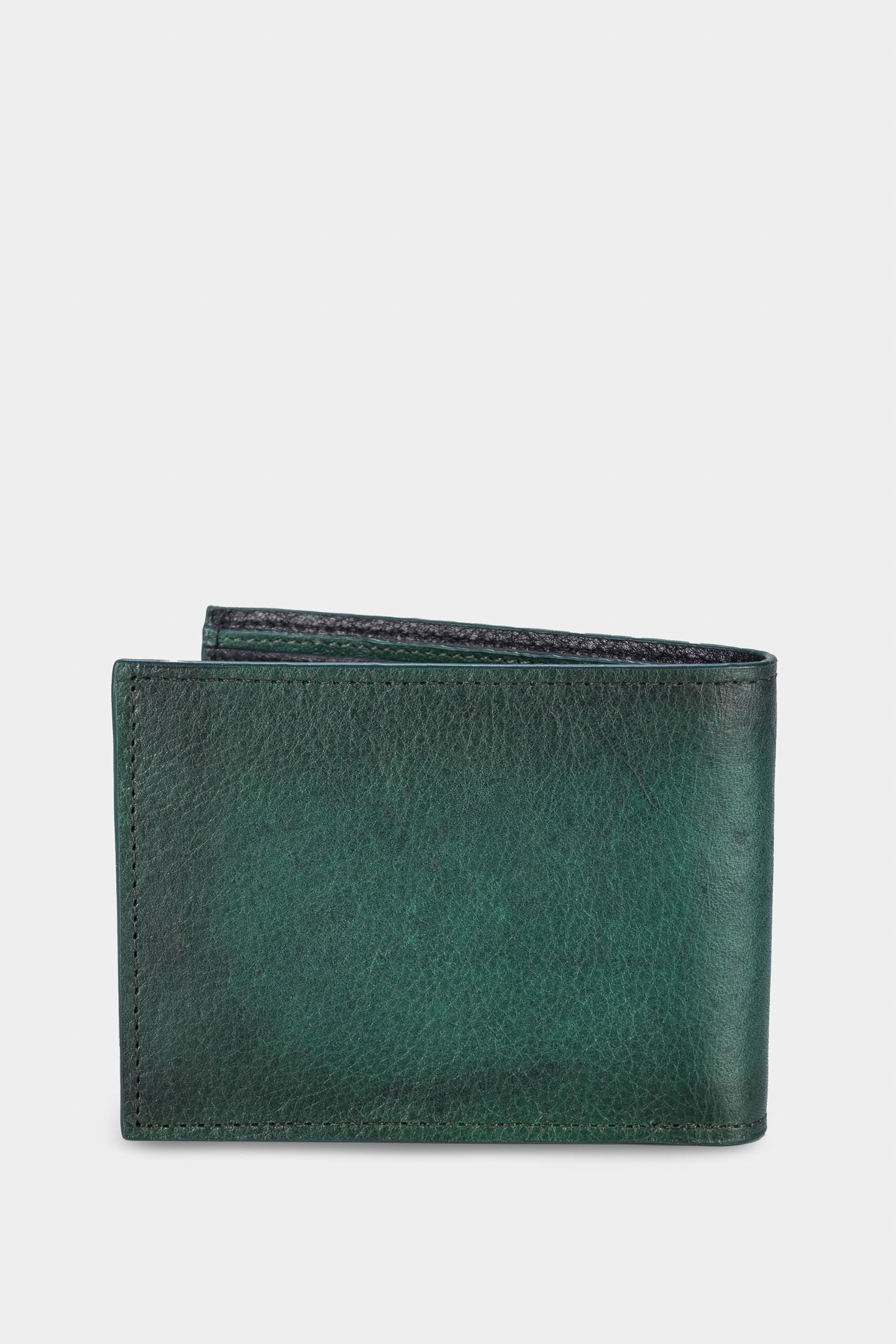 Men’s Onyx Leather Multi-Compartment Wallet - Image 3