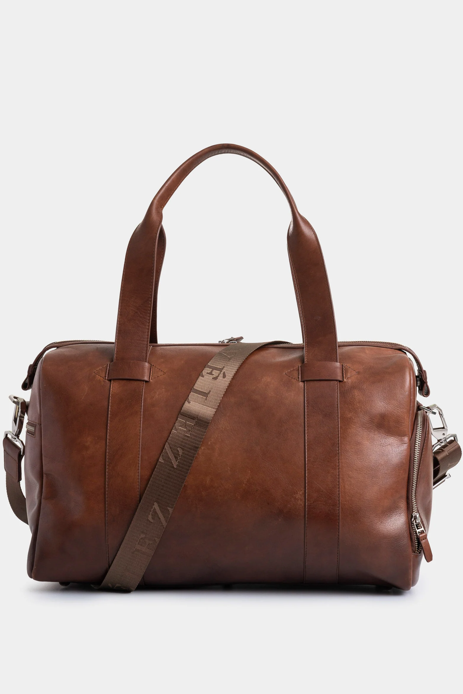 Men’s Satchel bag Esencial 2 Leather Bag Aged Effect - Image 3