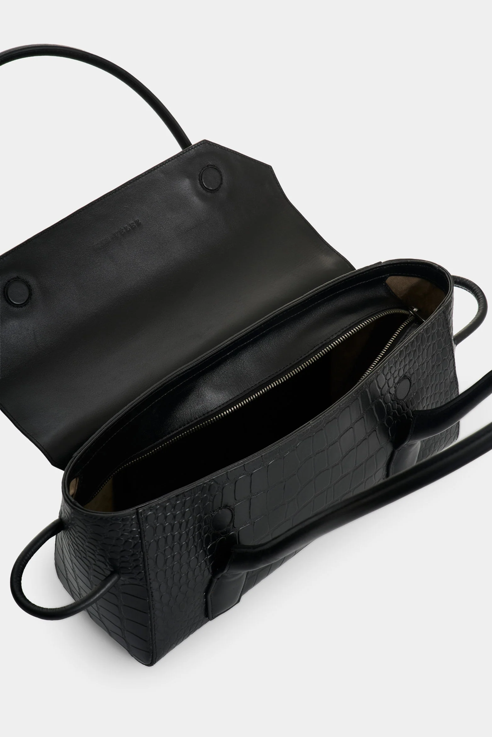 Men's Croco Leather Crossbody Bag - Image 5