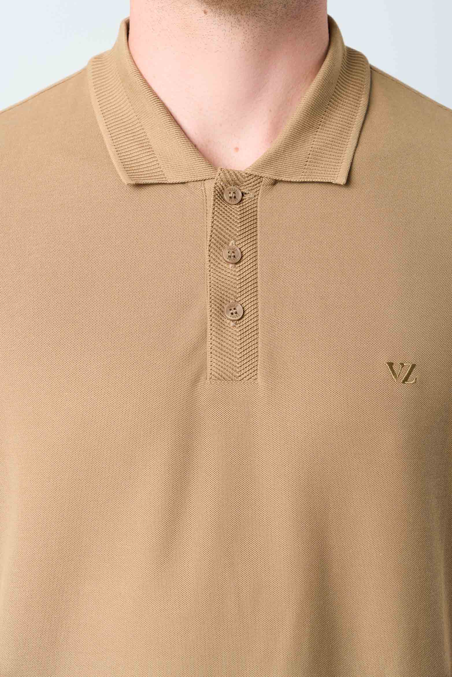 Men's Semi Fit Polo Shirt Jacquard Detail - Image 6