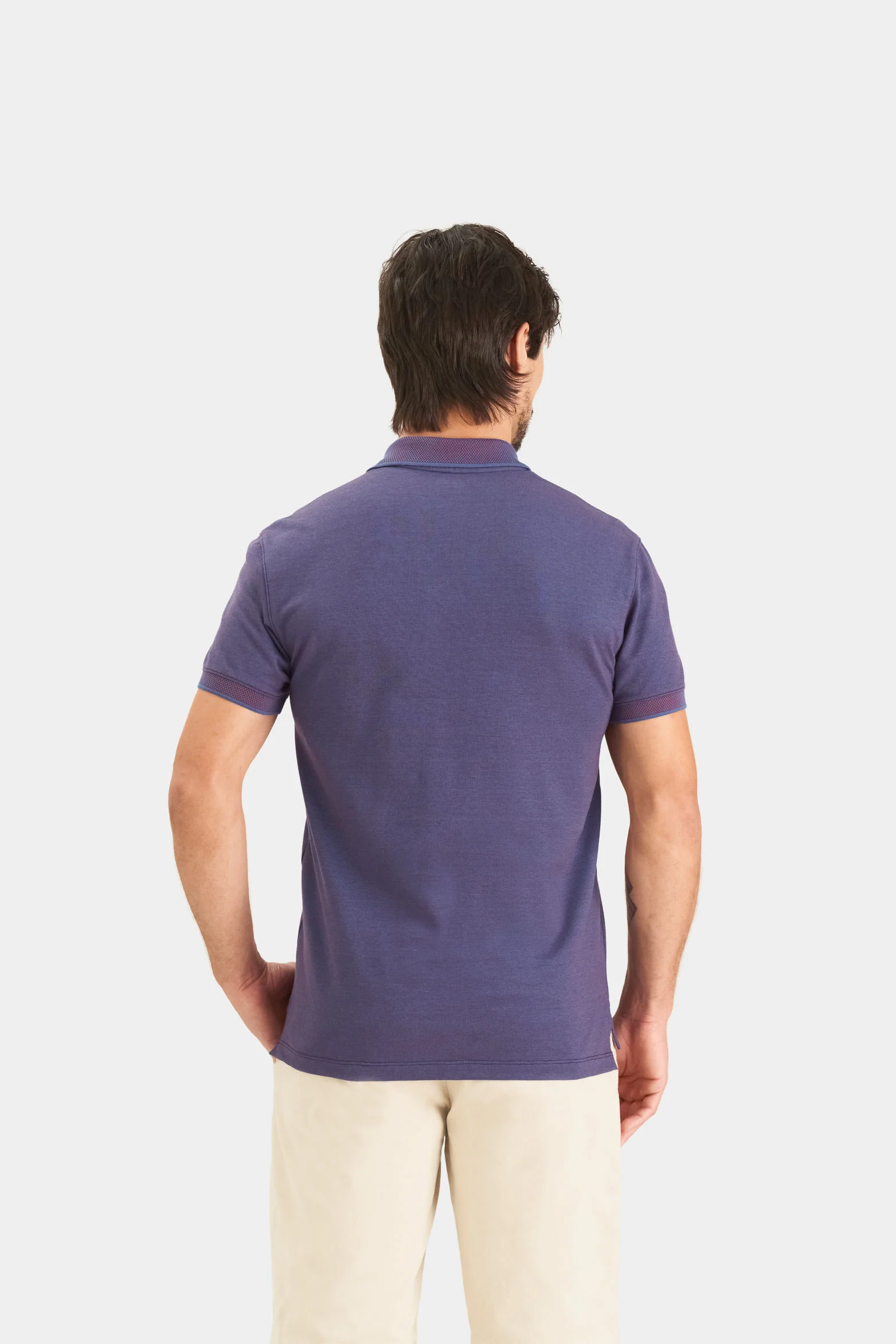 Men's semifitted cotton piqué polo shirt - Image 5