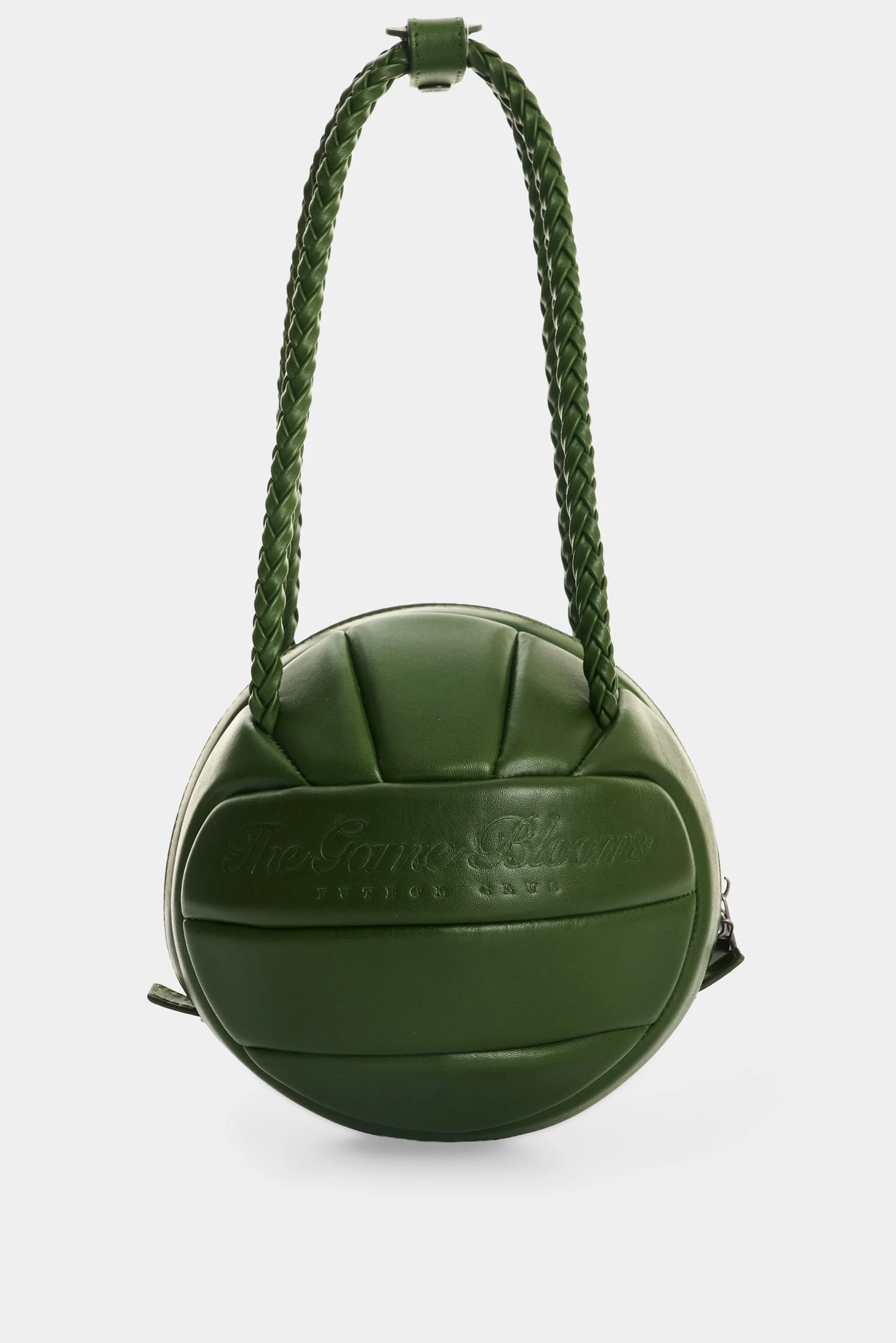 Men's Soccer Ball Leather Crossbody Bag