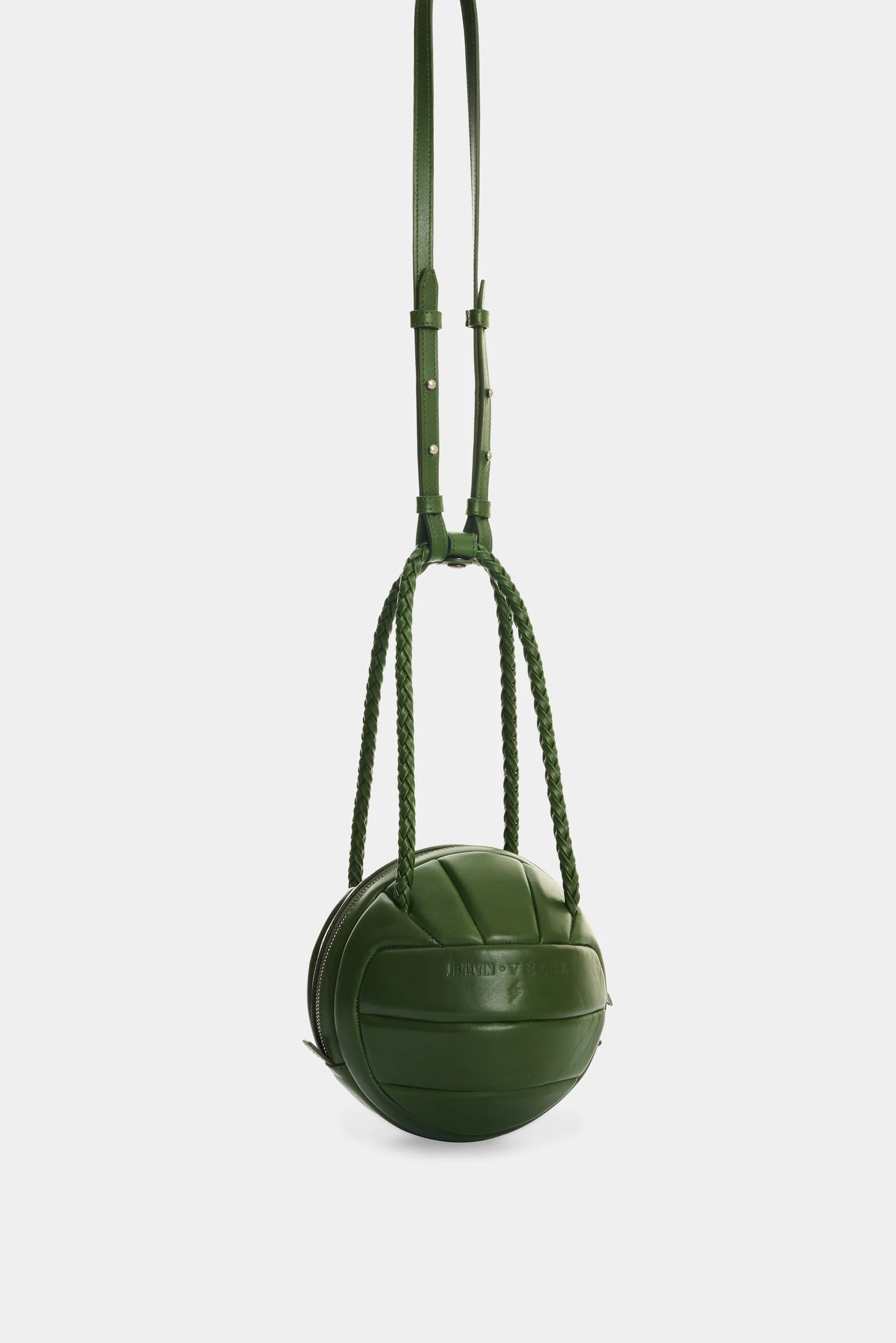 Men's Soccer Ball Leather Crossbody Bag - Image 2