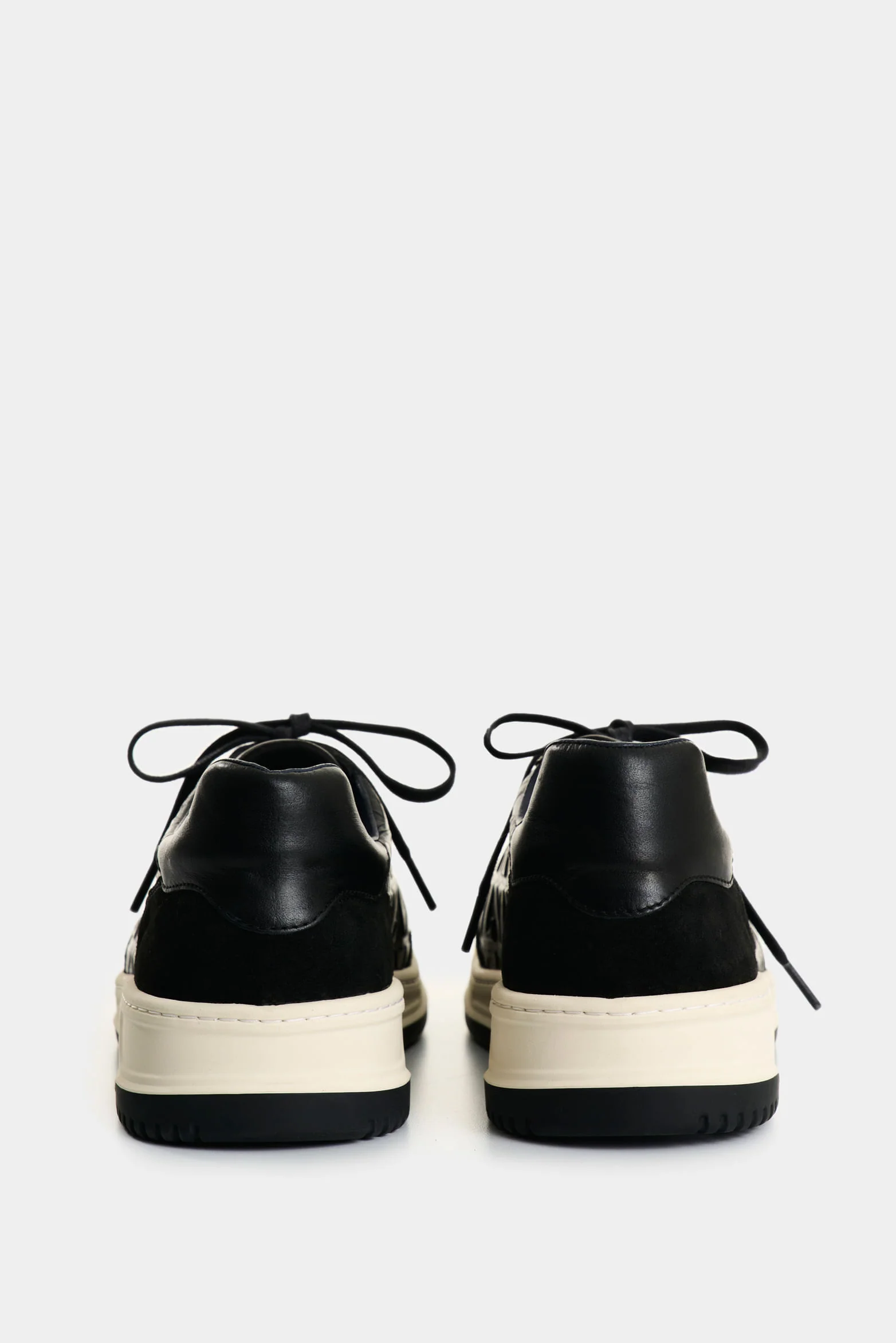 Men's Terra Leather Monogram Sneakers - Image 3