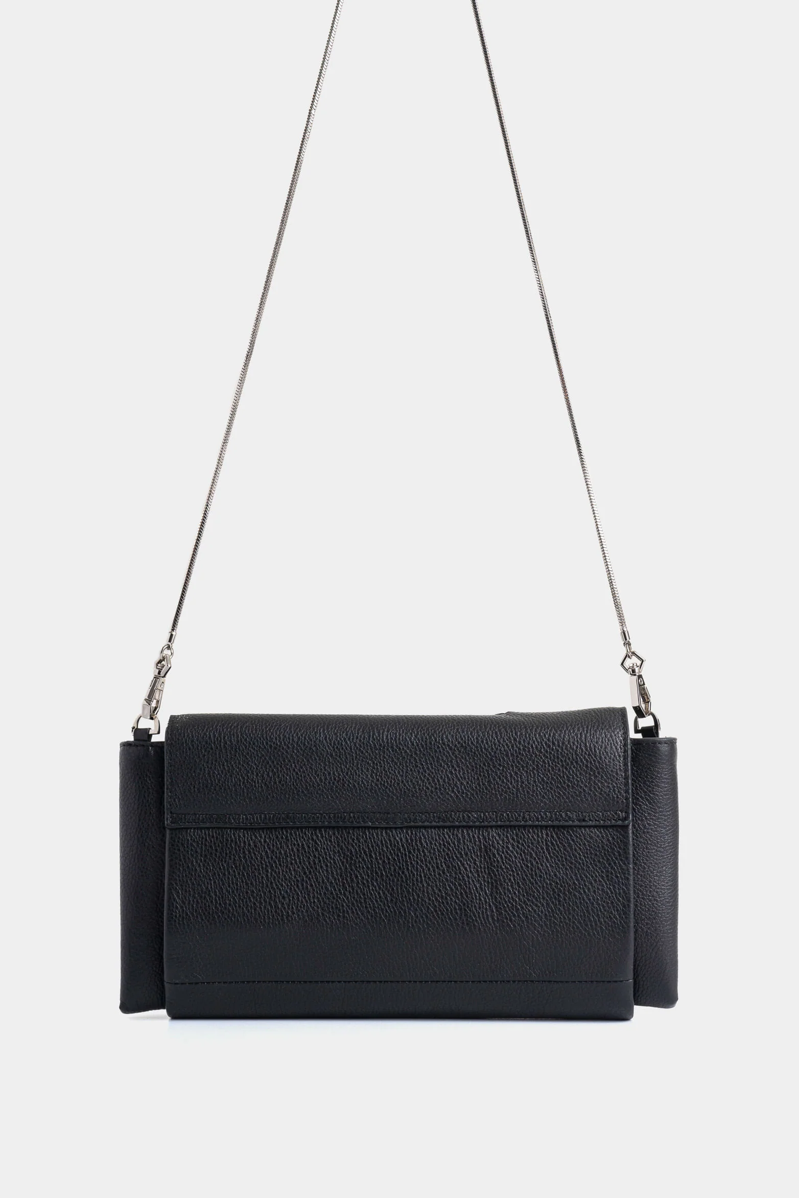 Mentha Leather Bowling Bag for Women with Woven Detail - Image 3