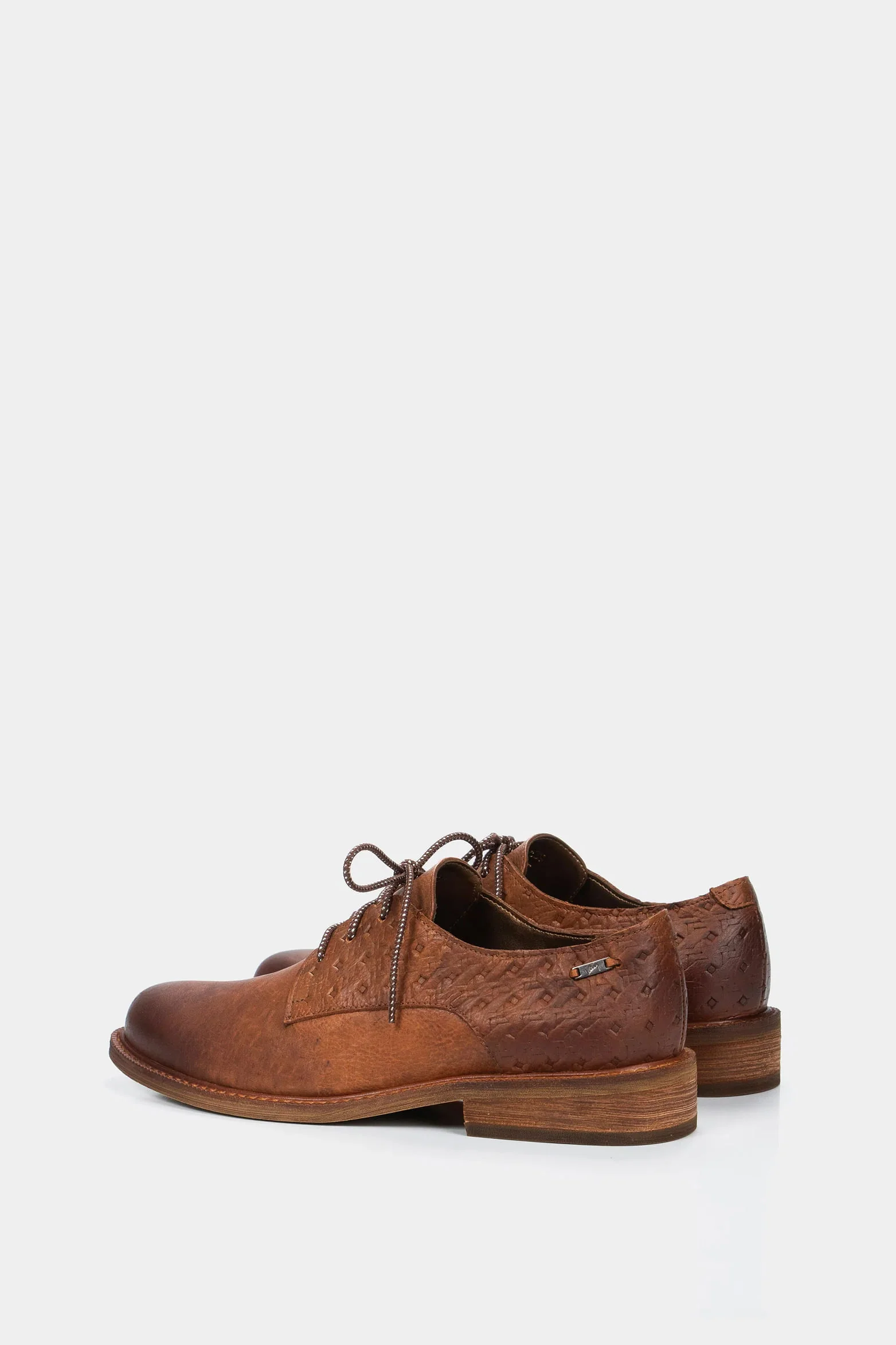 Miel Embossed Leather Randy Lace-up Shoes for Women - Image 3