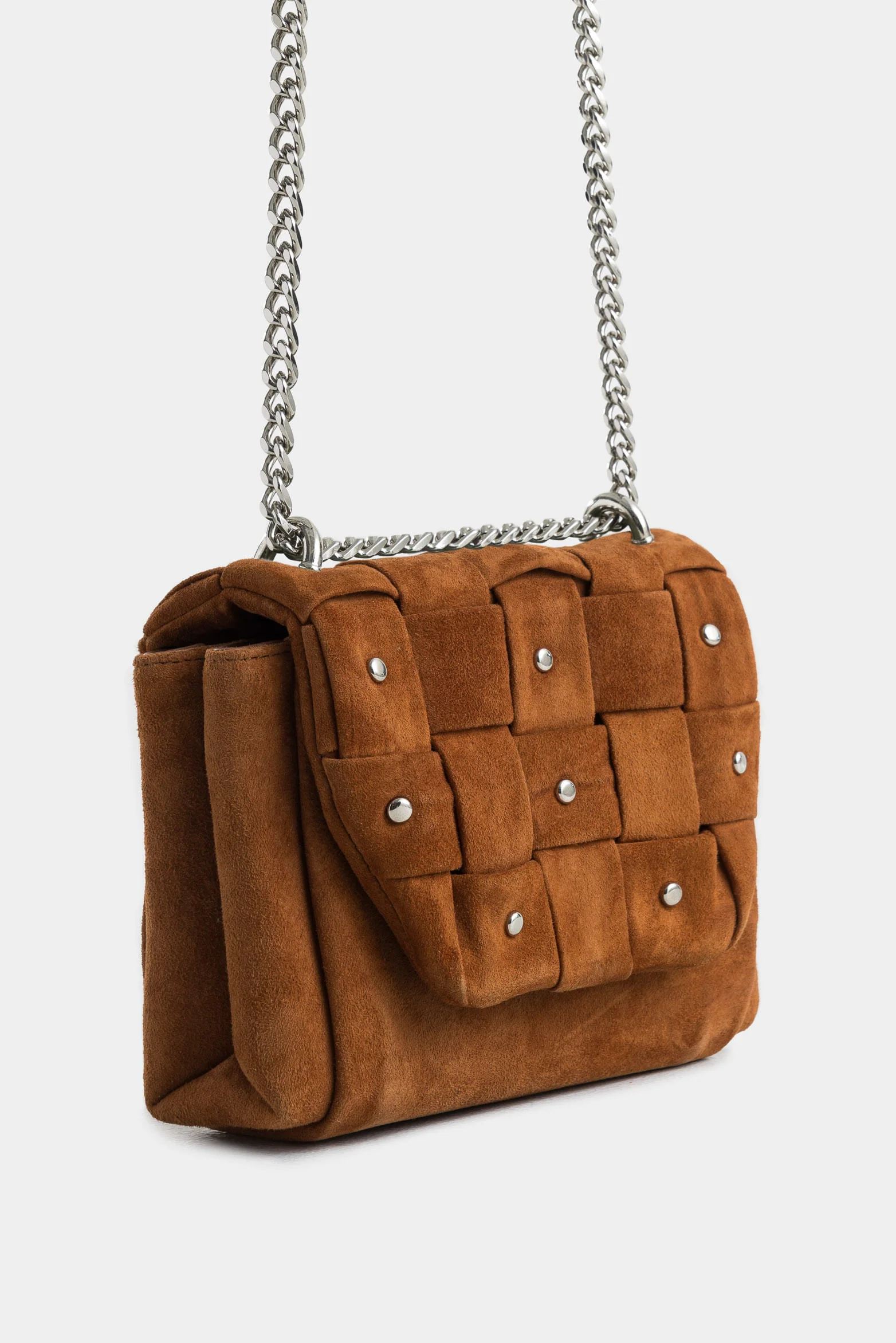 Mini Lili 2.0 Suede Leather Hands-Free Bag with Decorative Studs - Image 2