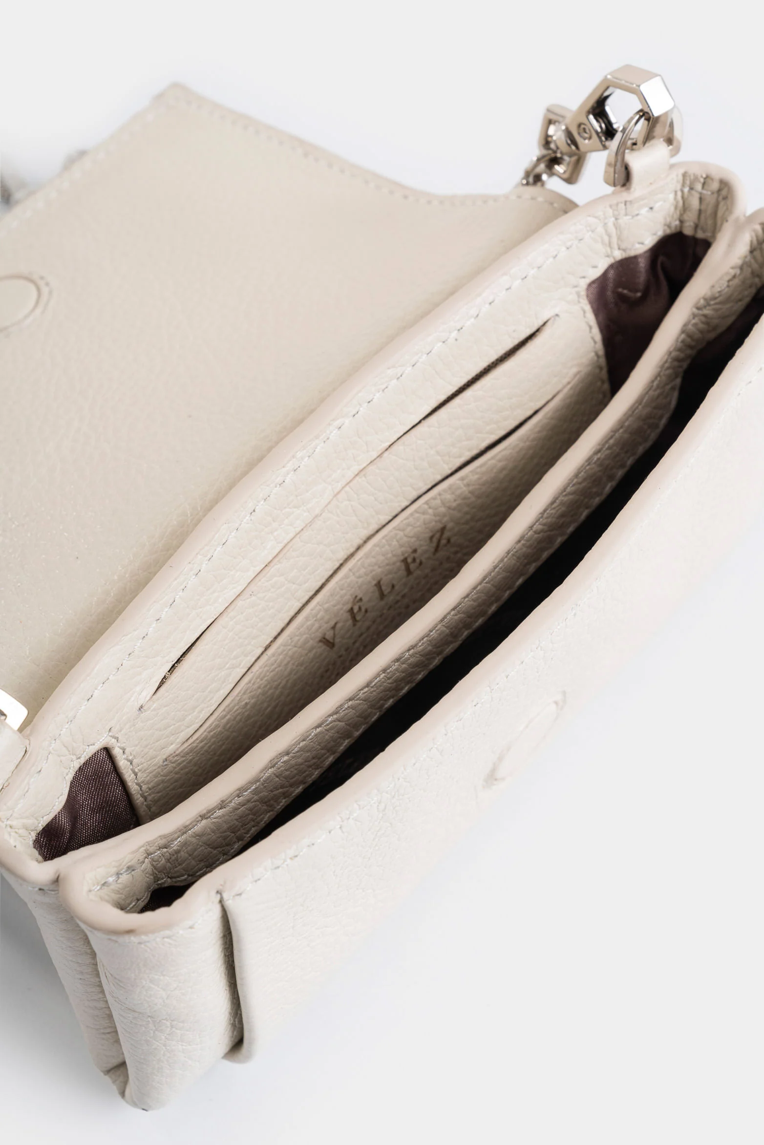 Mini Tabit cracked leather crossbody bag for women with fringes - Image 5