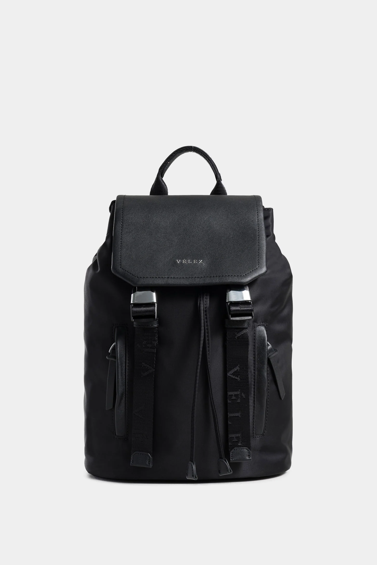 Nasca Tula Urban Style Leather and Recycled Nylon Backpack for Women