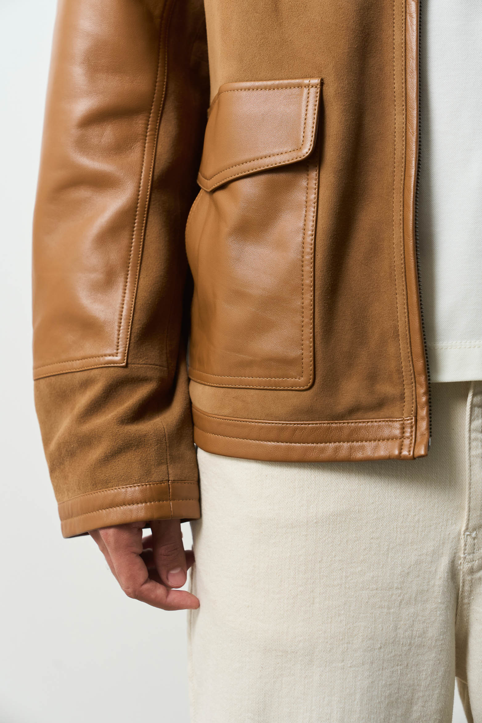 Nila 2 leather jacket for men - Image 4