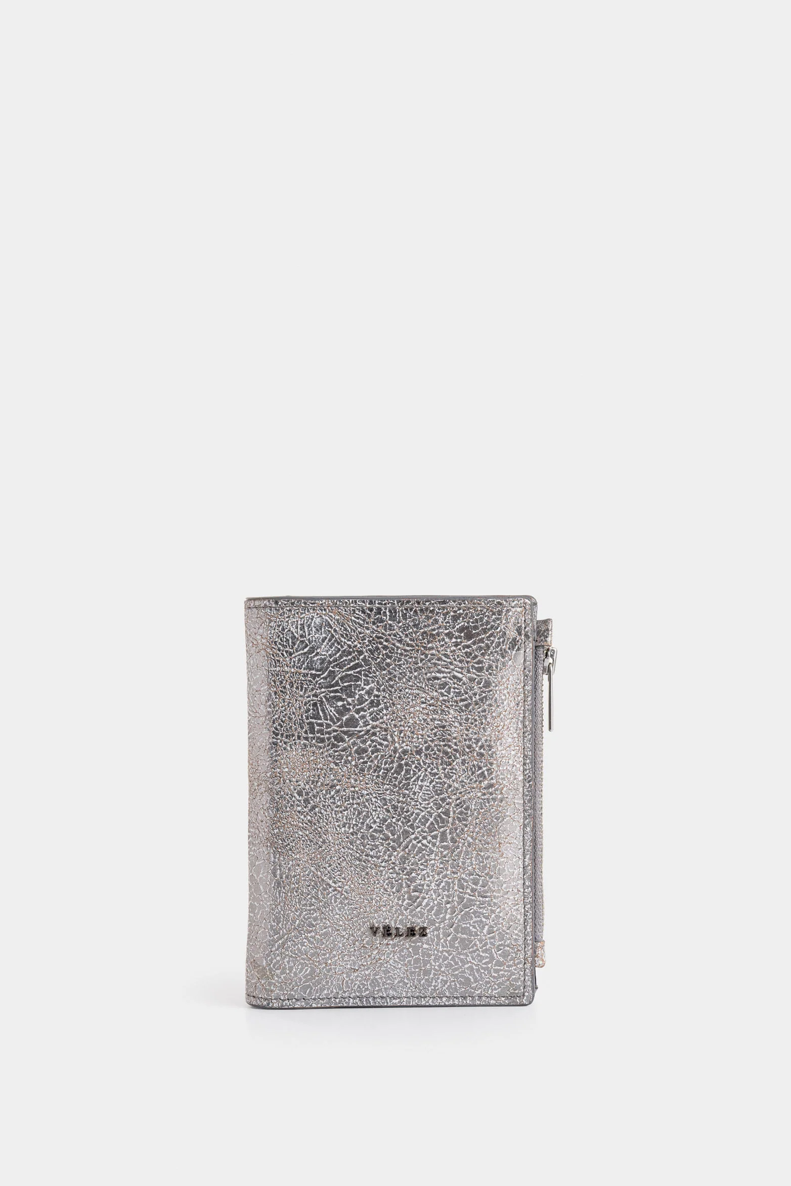 Olivia crackled folia leather wallet for women with coin pocket