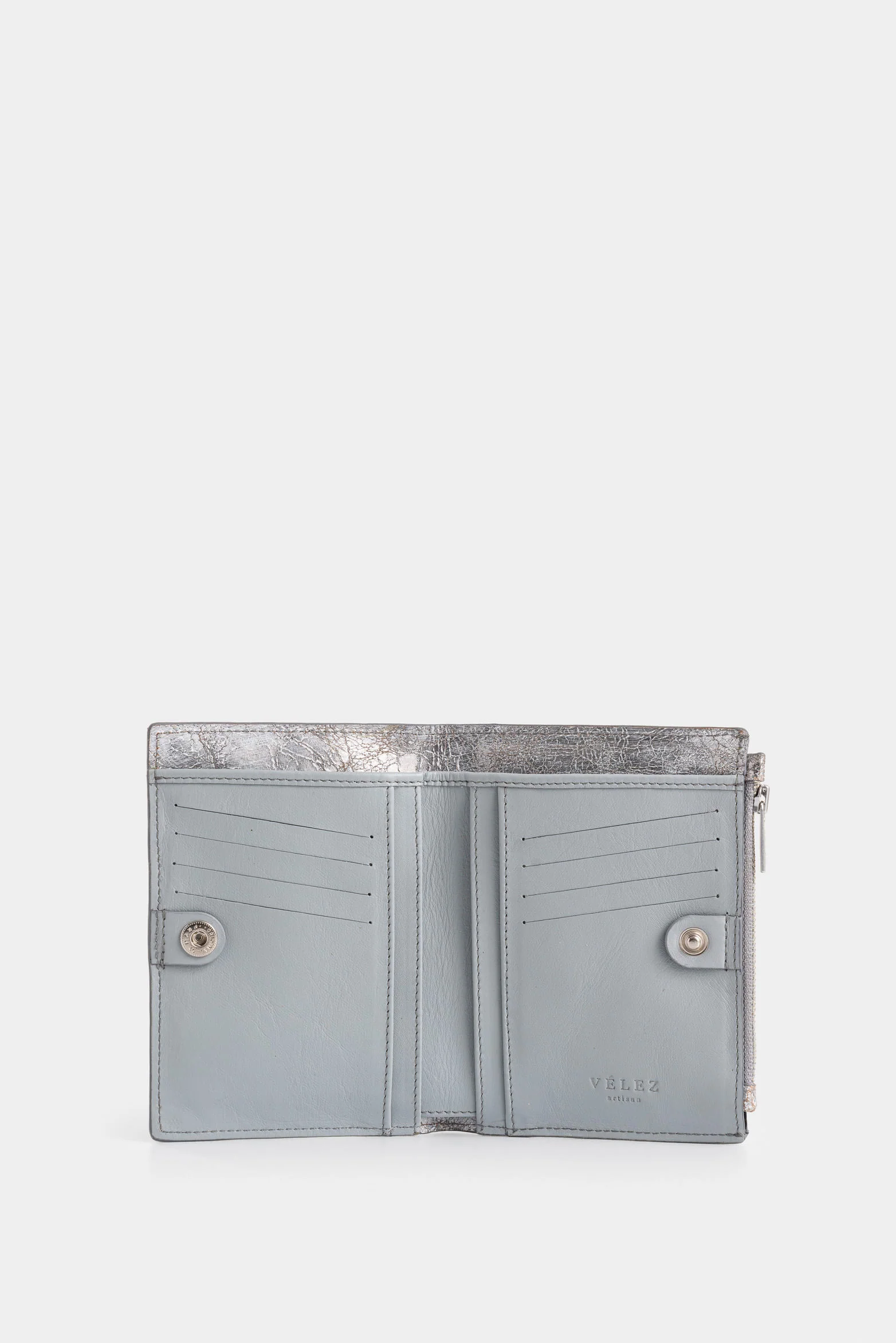 Olivia crackled folia leather wallet for women with coin pocket - Image 2