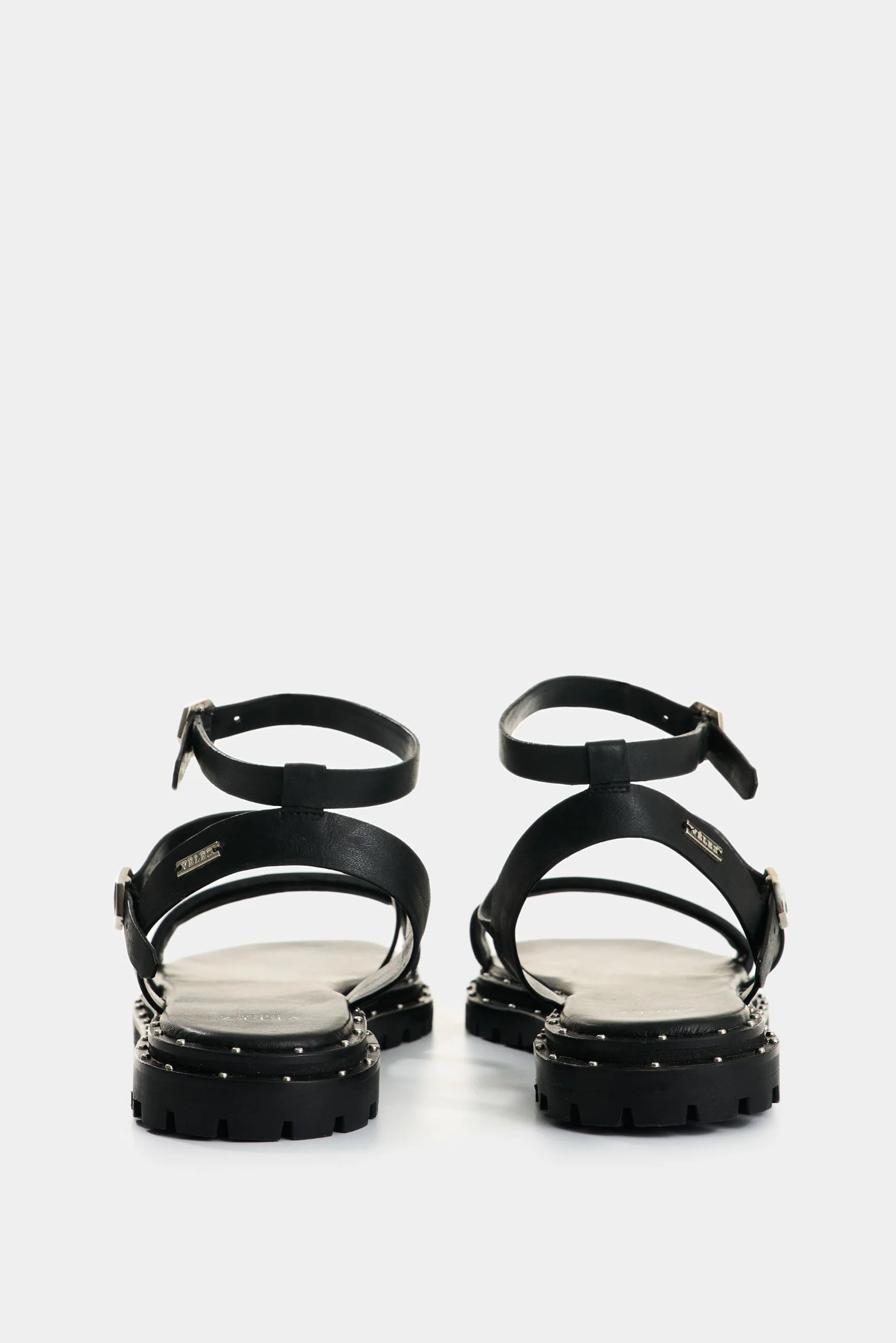 Orion Flat Leather Sandal for women with studs - Image 3