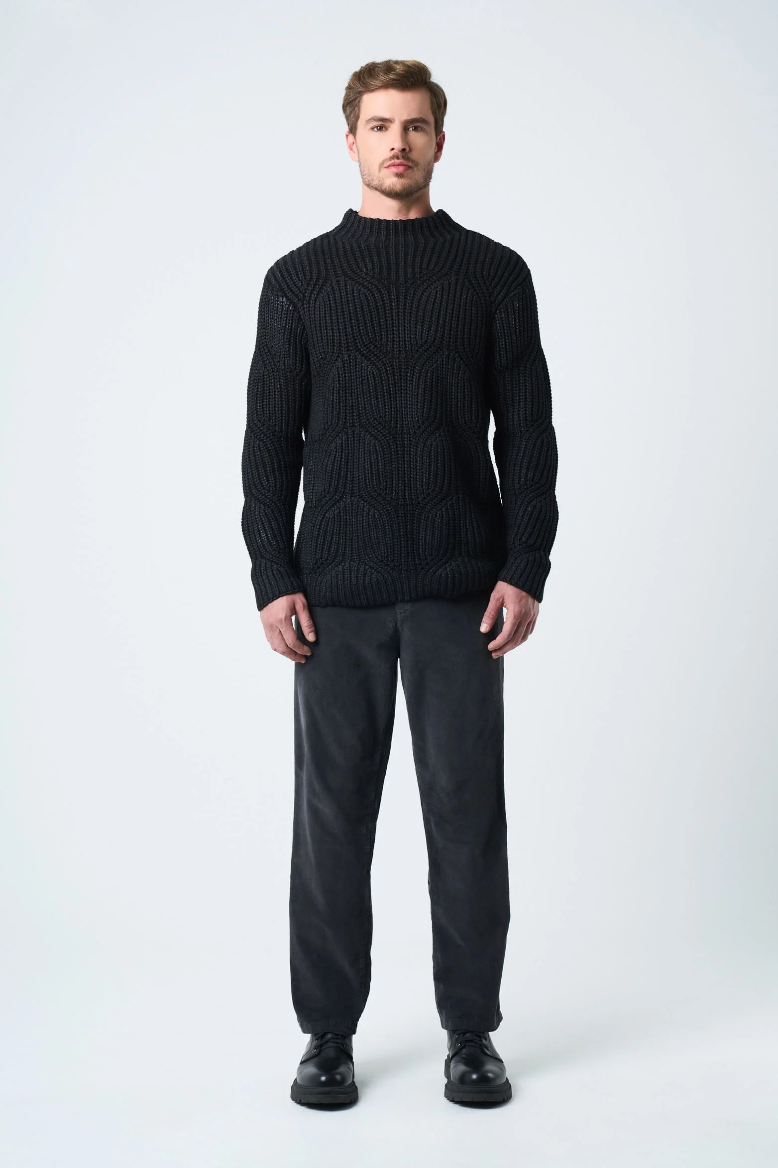 Orion Pleated Pants for Men Semi-Relaxed Fit