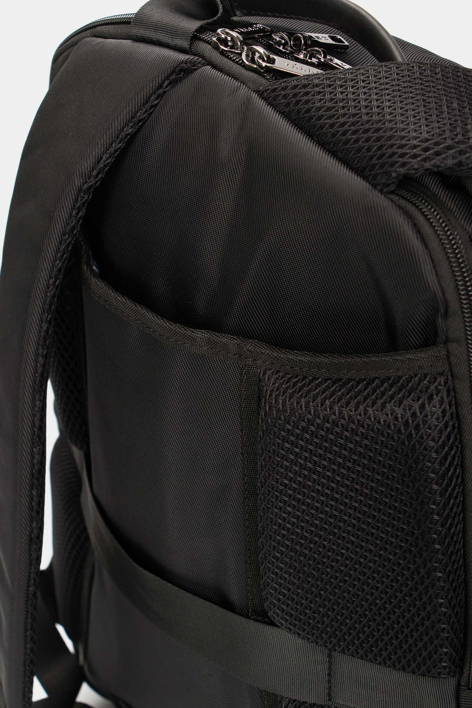 Oviedo Monochrome Canvas Backpack in Black - Image 5