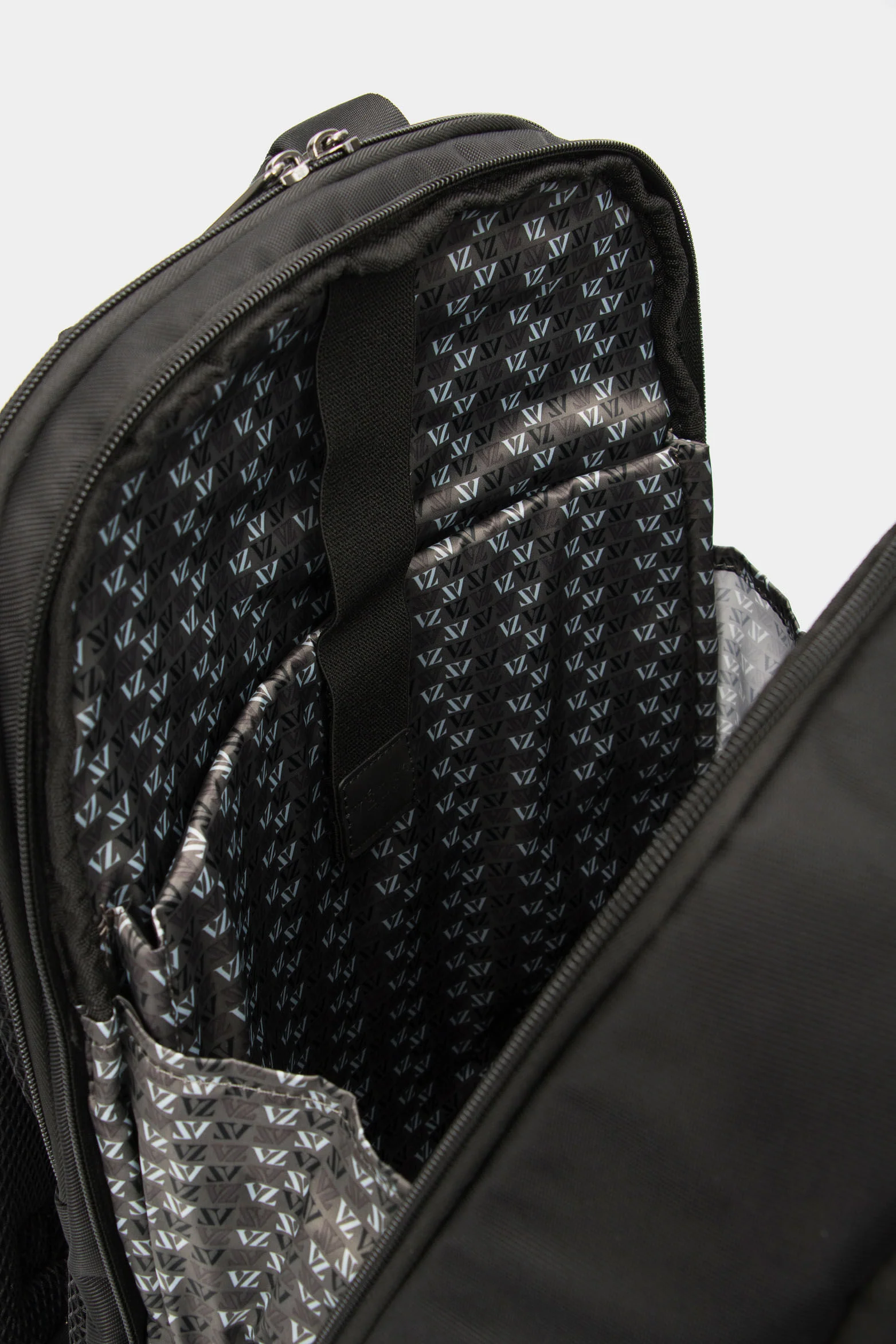 Oviedo Monochrome Canvas Backpack in Black - Image 8