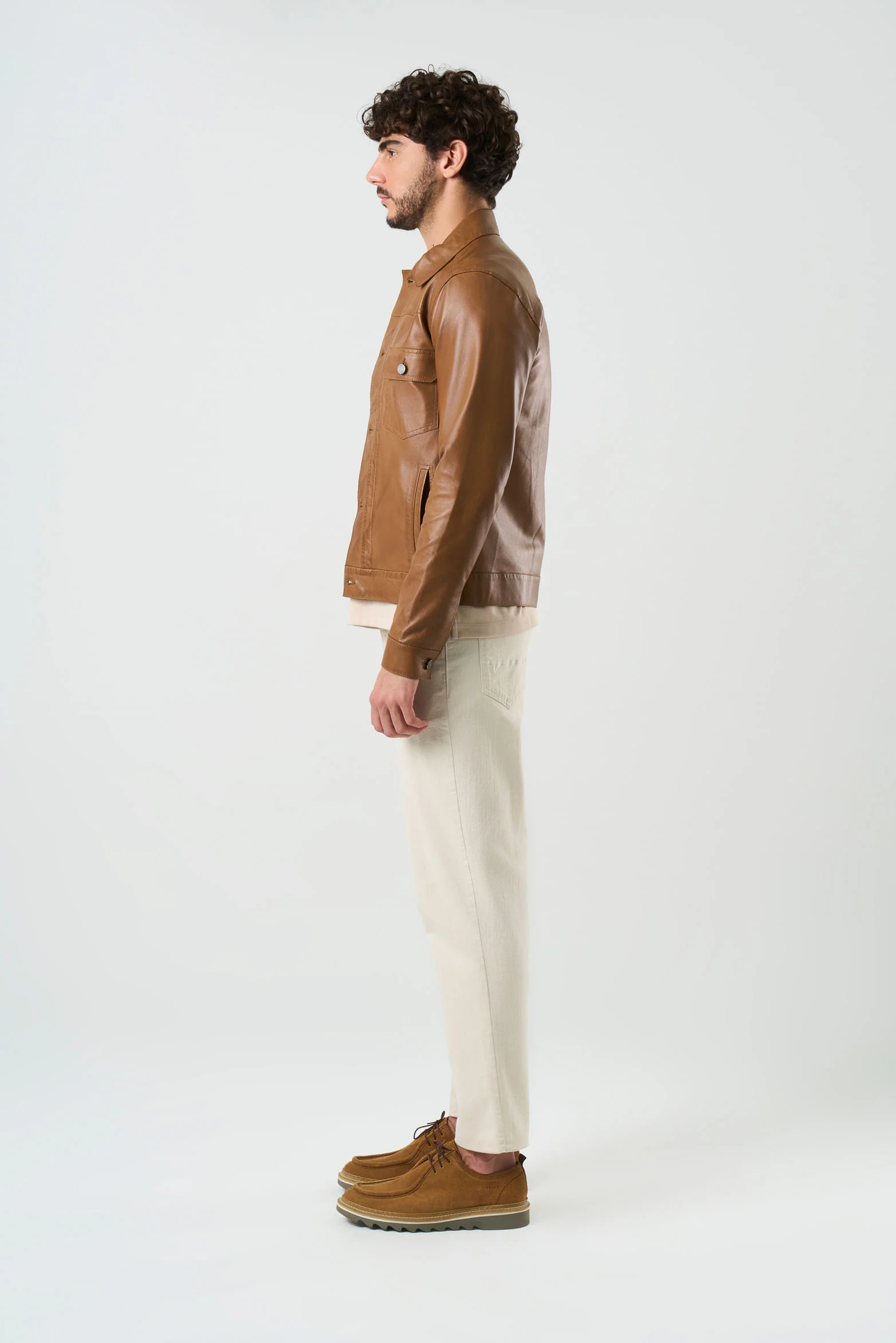 Paraná Classic Leather Trucker Jacket - Image 2