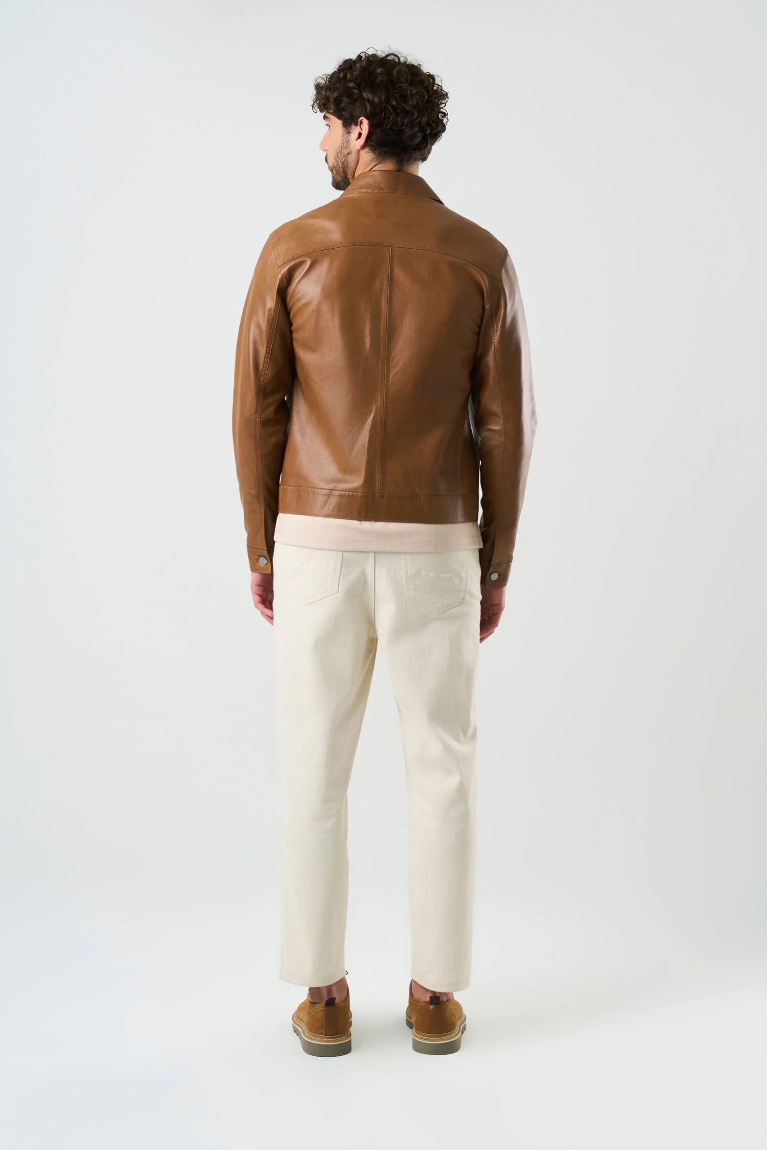 Paraná Classic Leather Trucker Jacket - Image 3