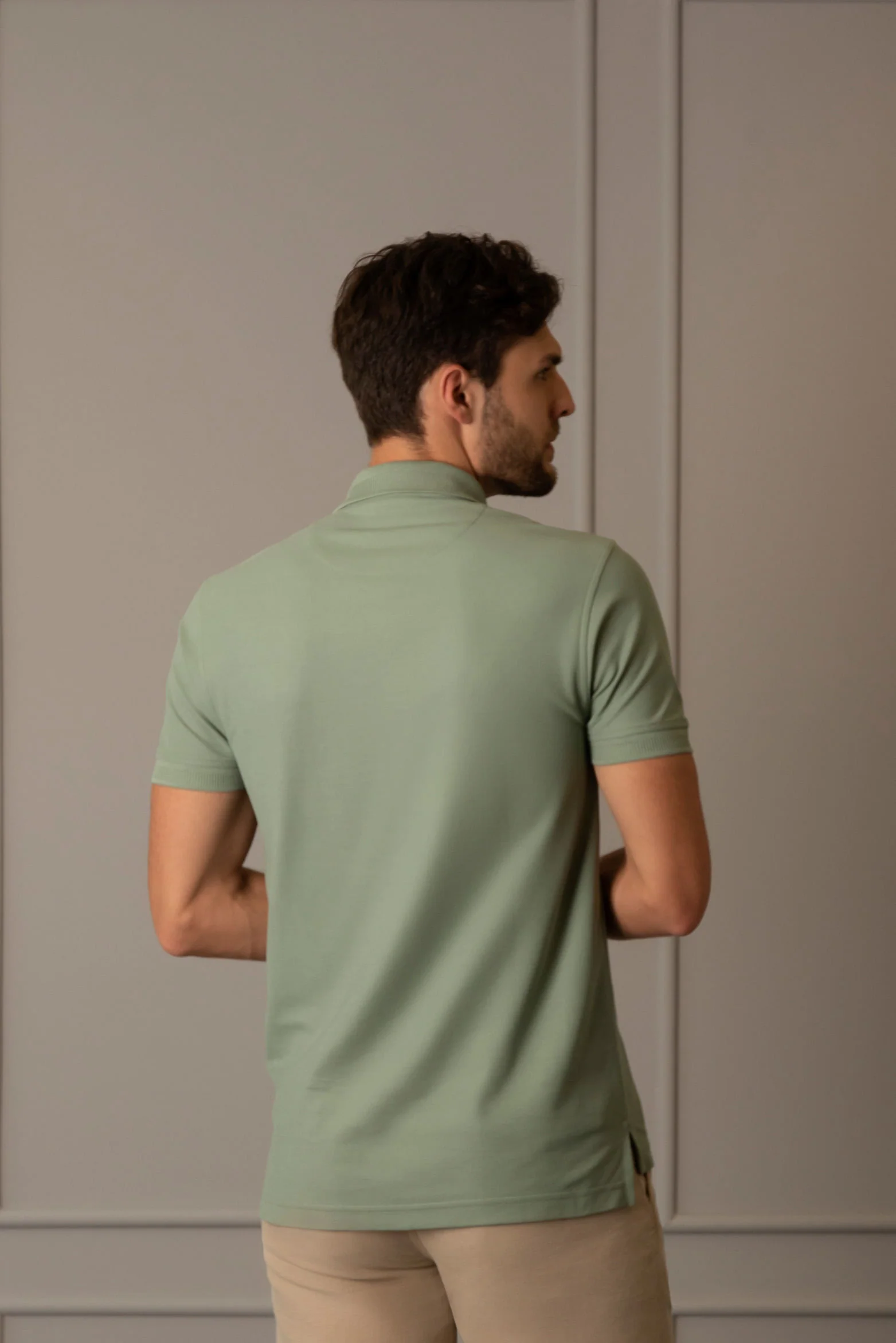 Pima Cotton Casual Polo Aquamare - Image 4