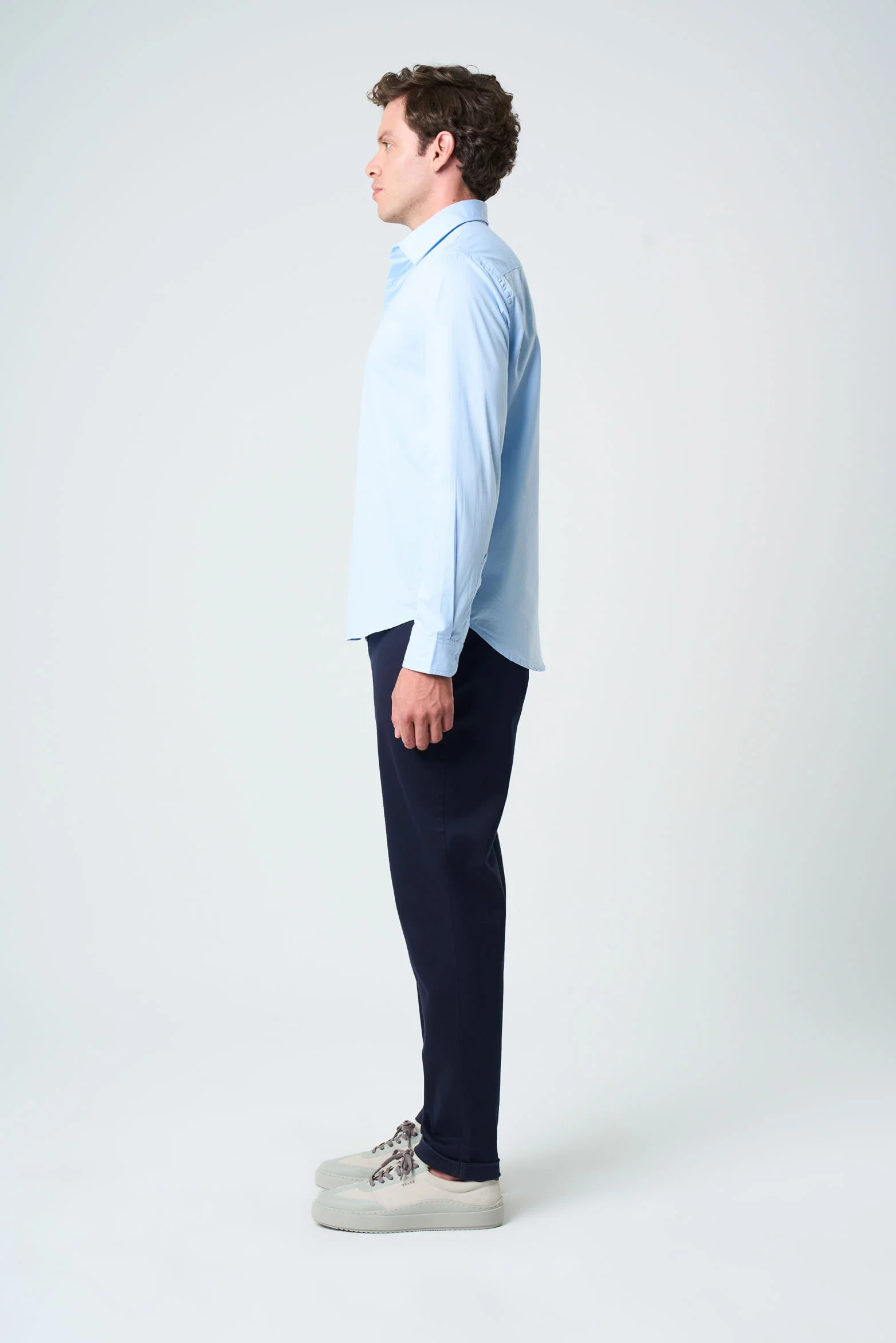 Poplin shirt for men  semi-fitted - Image 2