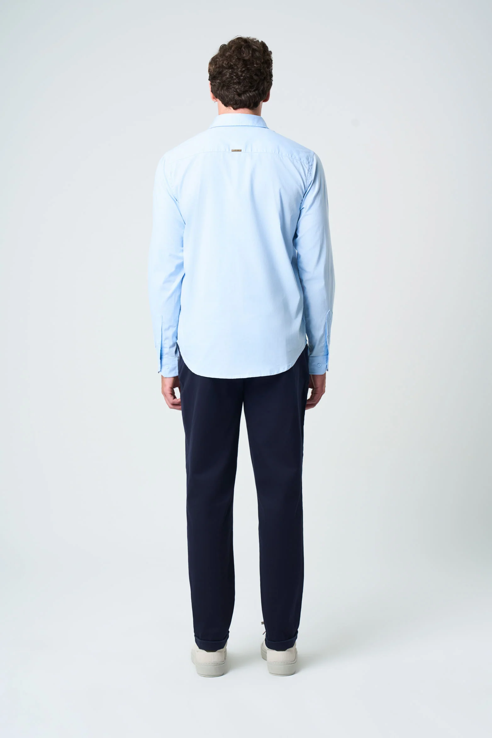 Poplin shirt for men  semi-fitted - Image 3