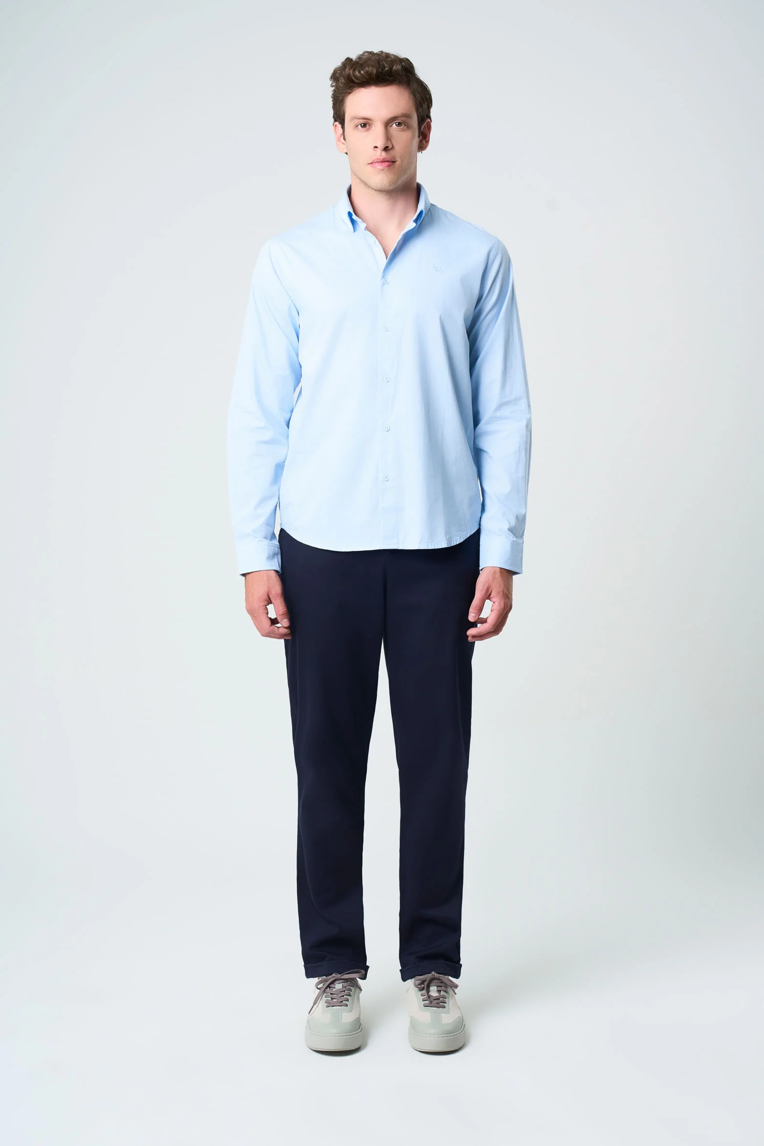 Poplin shirt for men  semi-fitted - Image 4
