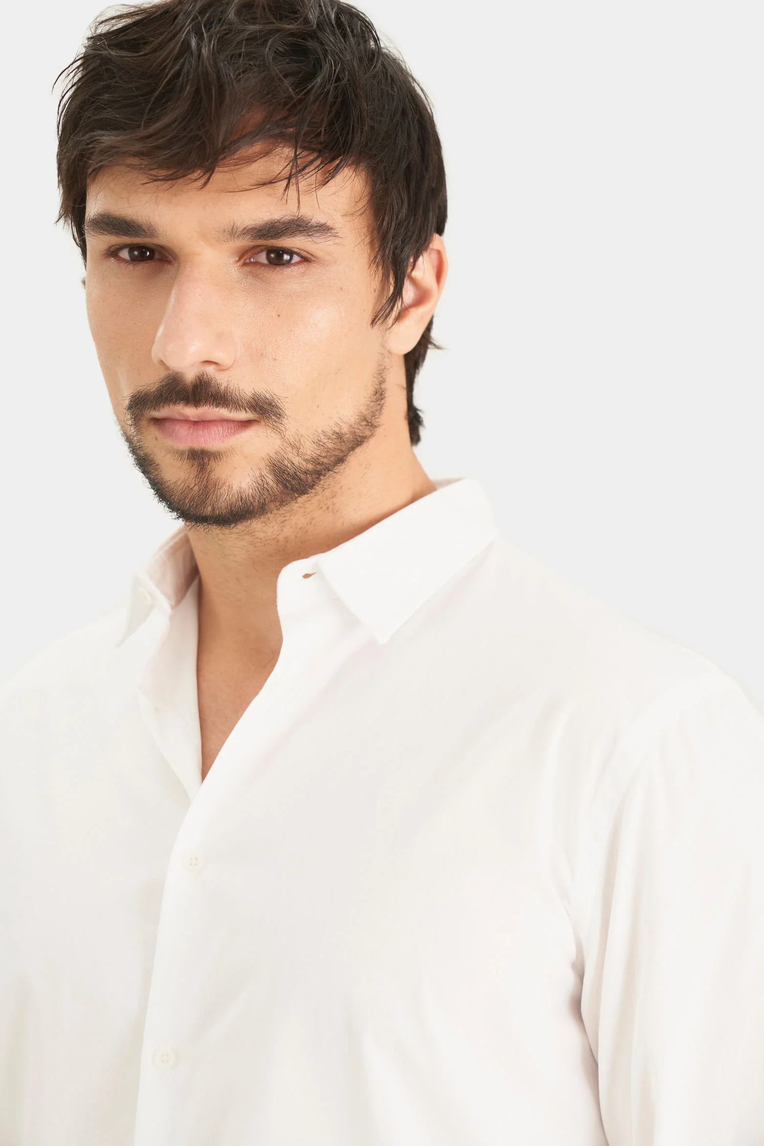 Poplin Shirt for Men SemiFitted - Image 2