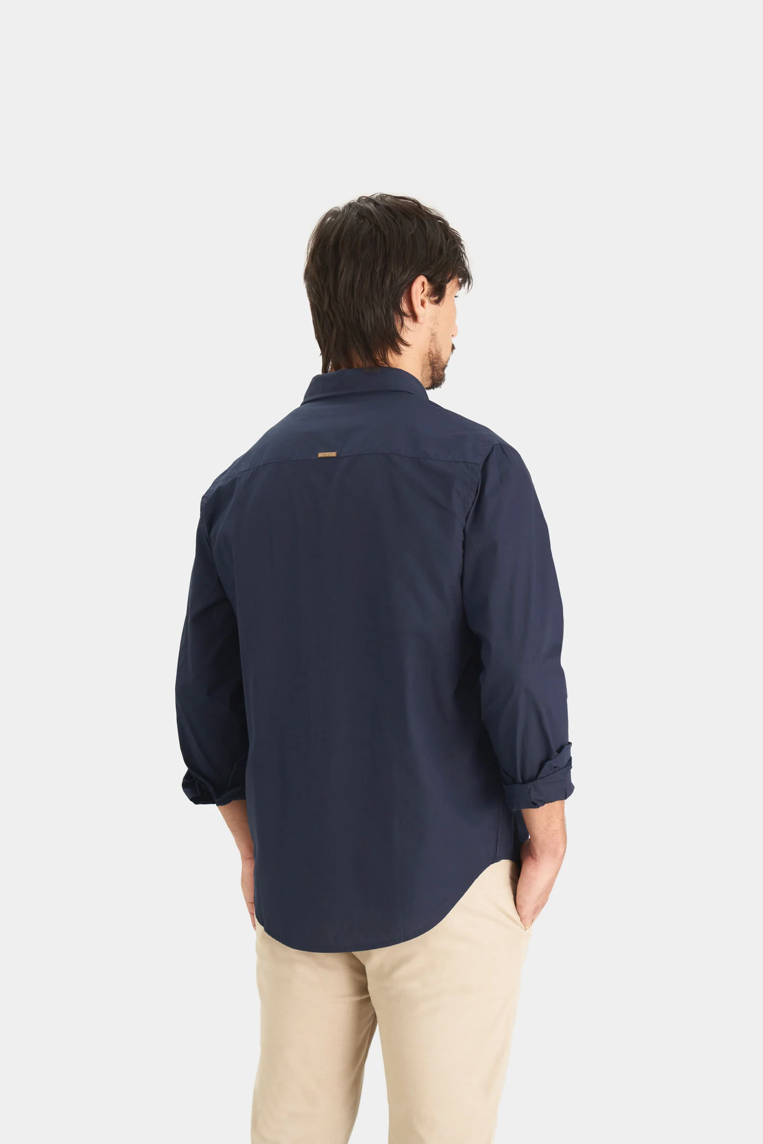Poplin Shirt for Men SemiFitted - Image 5