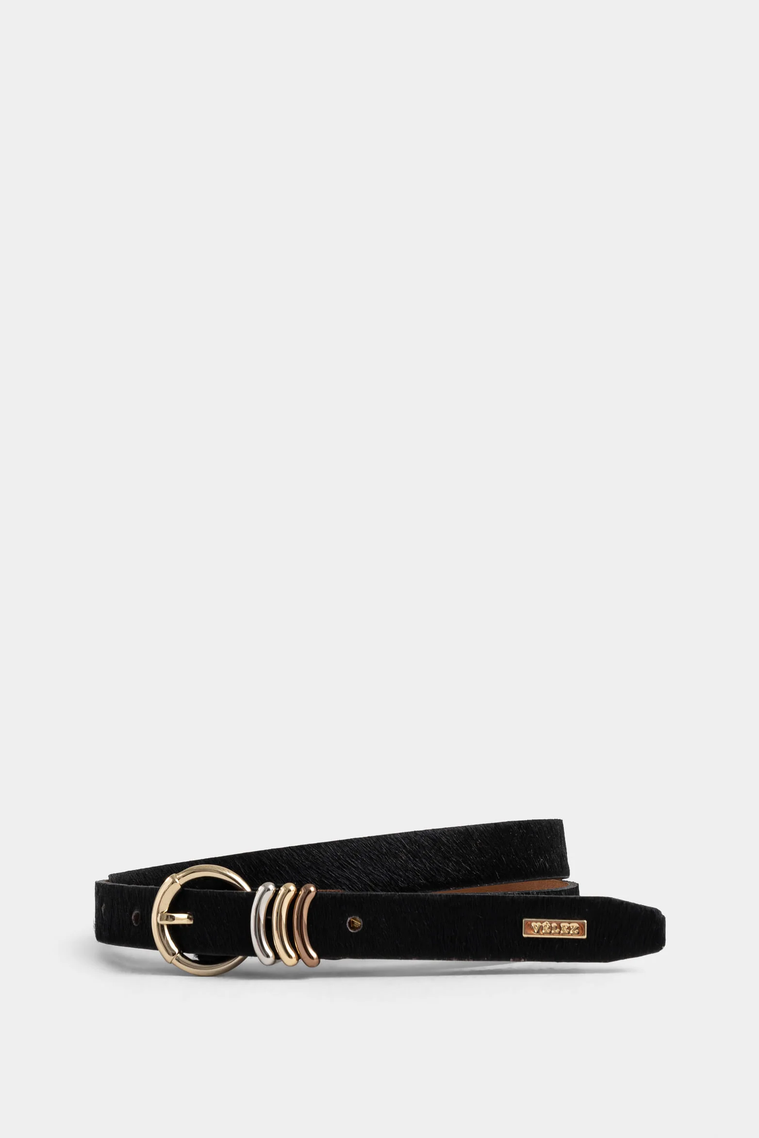 Regular Leather Belt for Women with Hexagonal Buckle