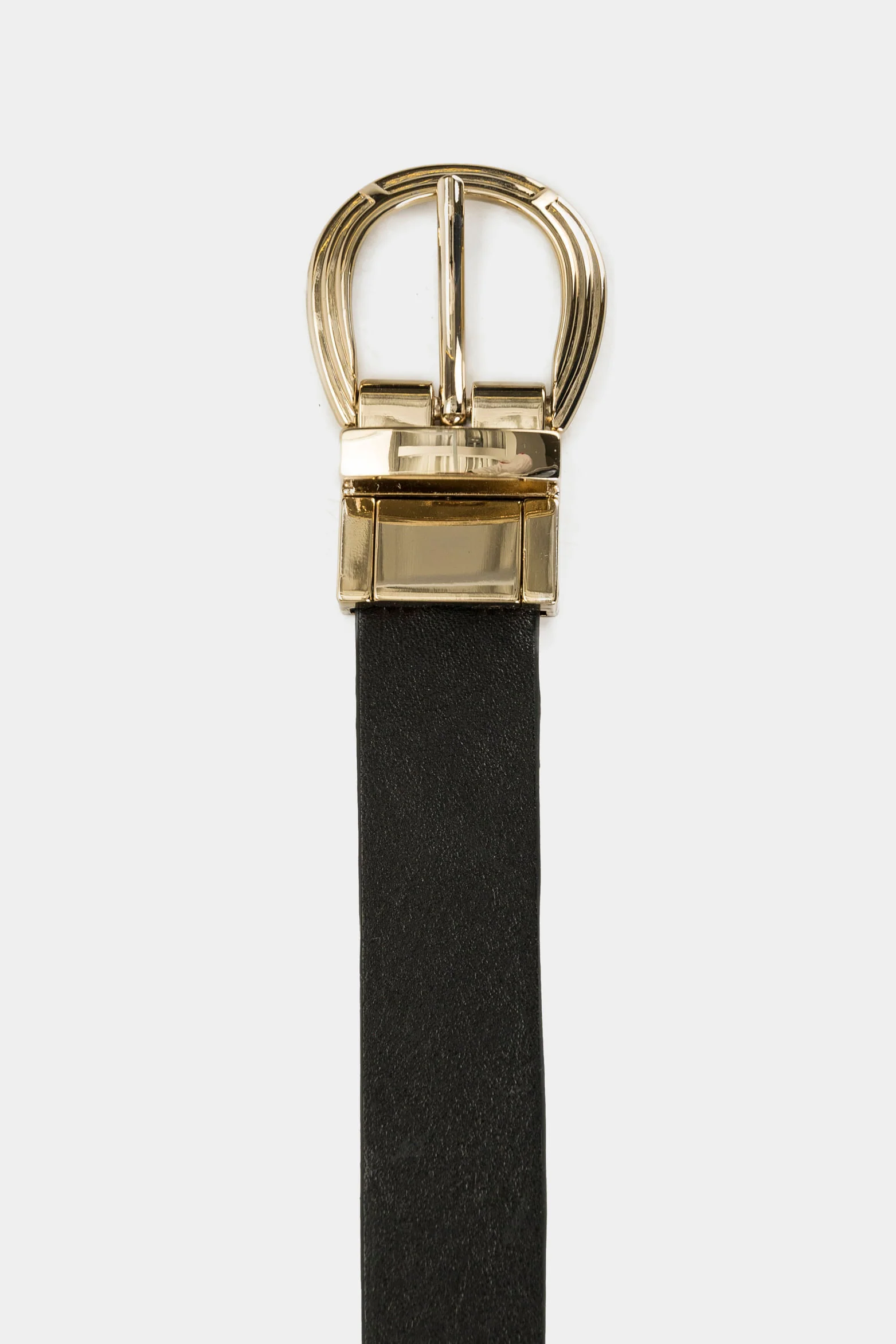 Reversible Textured Leather Belt - Timeless Basic - Image 3