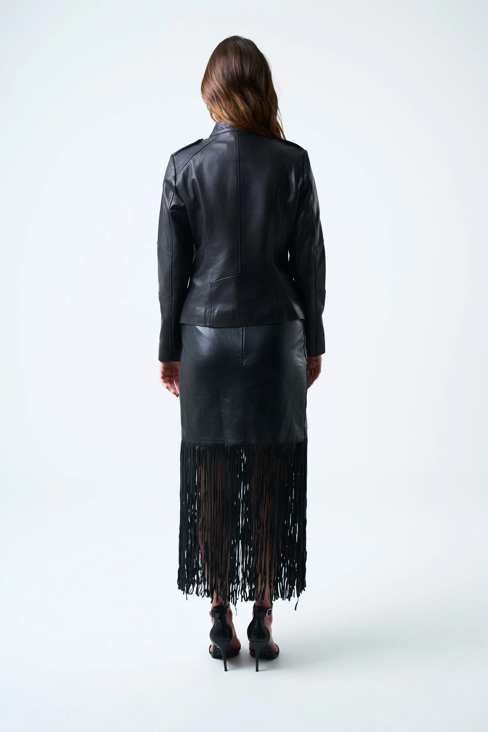 Rider Leather Jacket for Women Slim Fit - Image 3