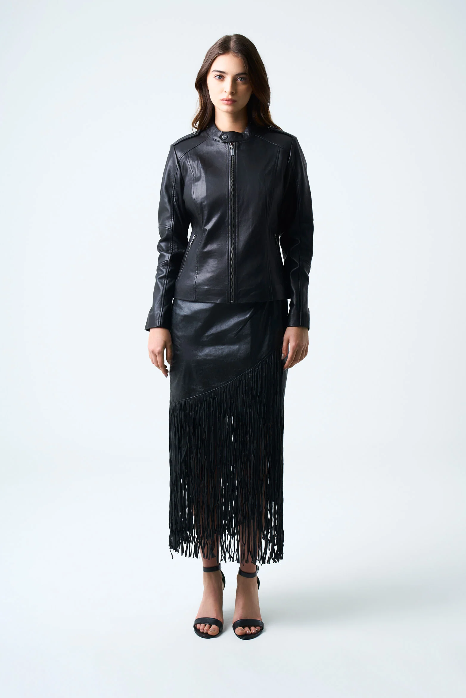 Rider Leather Jacket for Women Slim Fit - Image 4