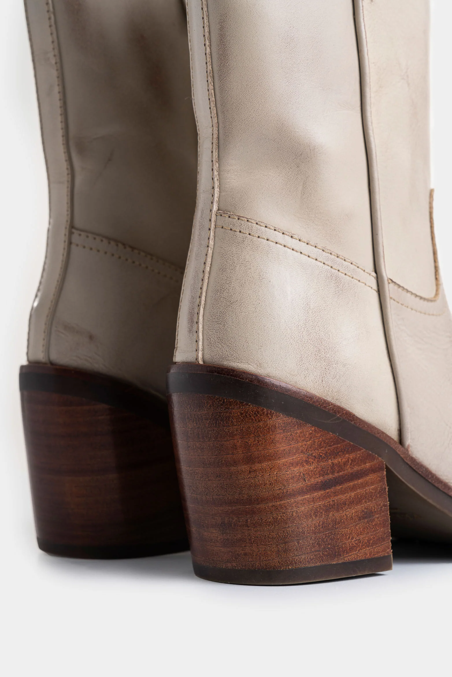 Rosa Brush Off Leather Ankle Boots for Women with Square Toe - Image 5