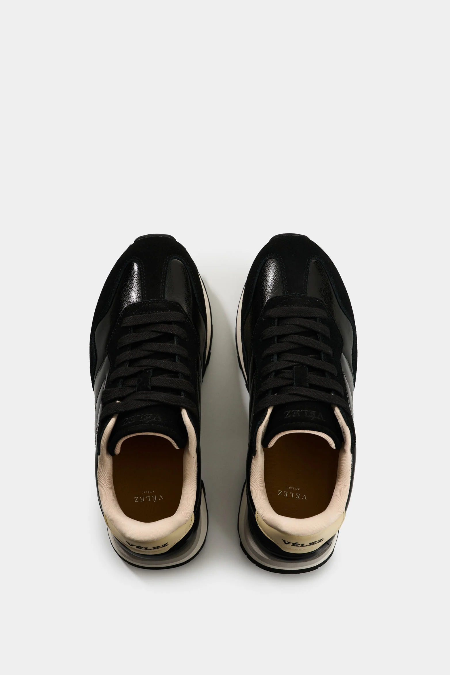 Sahara Leather Women's Sneakers with Foil Detail - Image 4