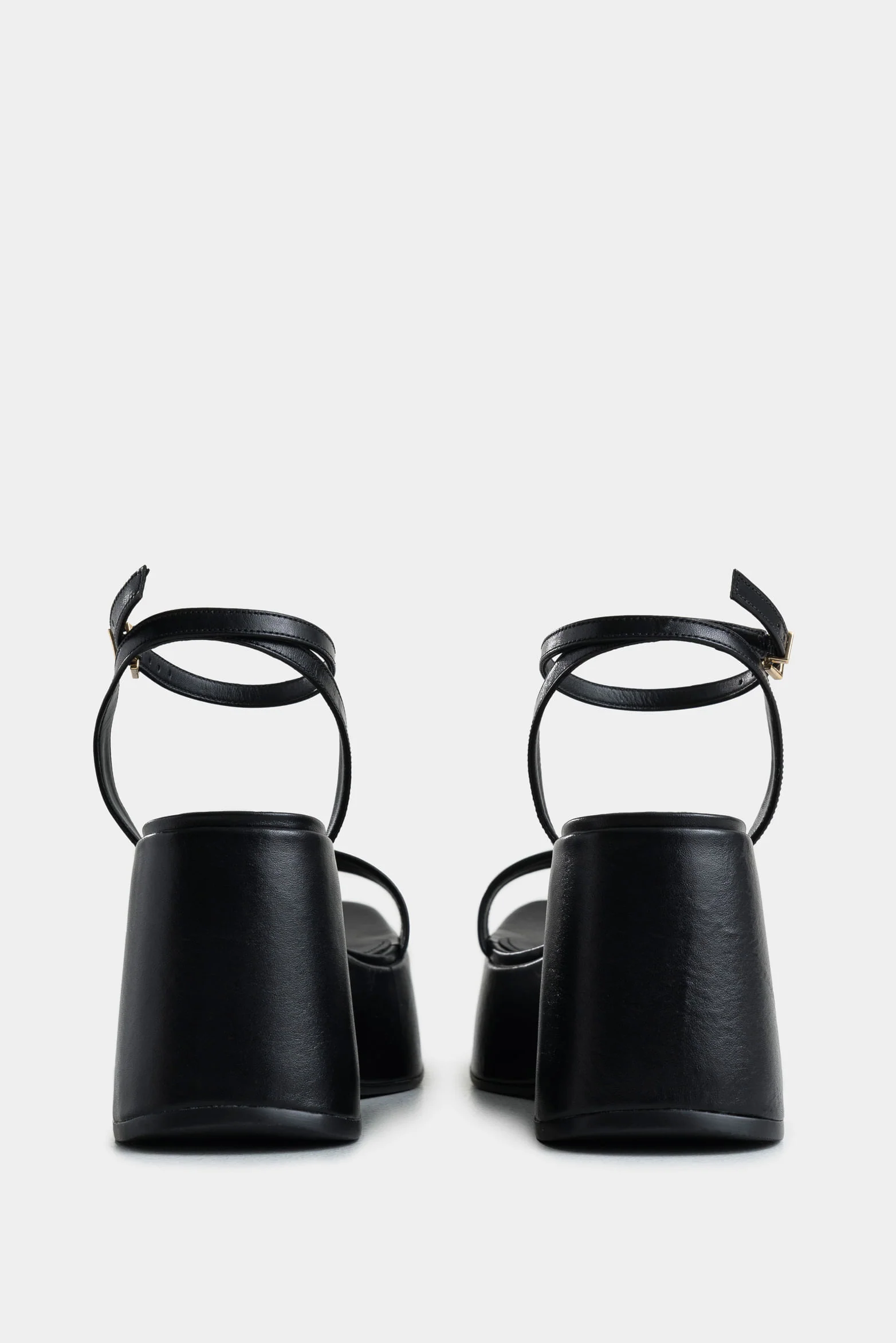 San Joaquin Leather Platform Sandals with Ankle Strap for Women - Image 3