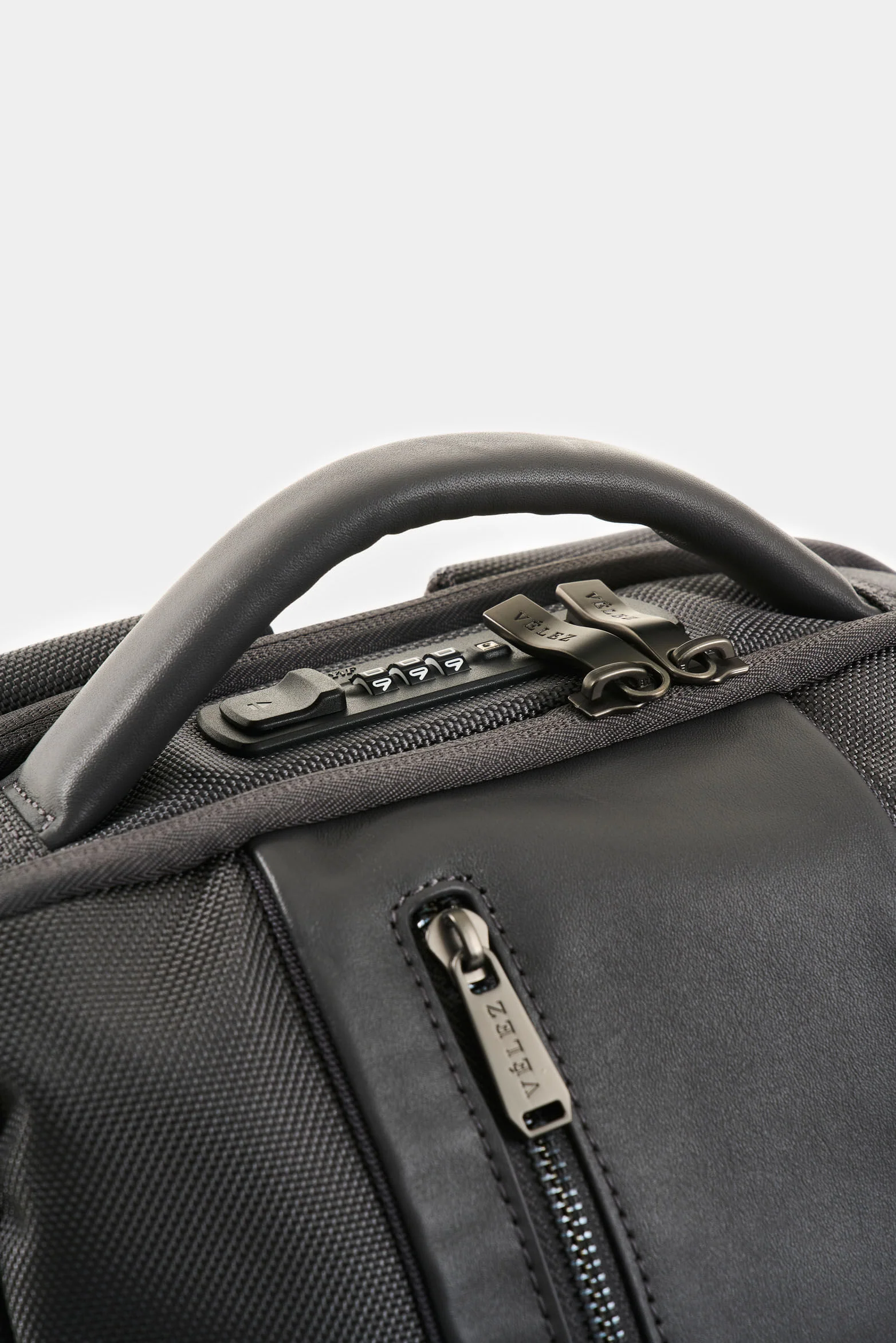 Security Backpack in Canvas for Men with Leather Details - Image 4