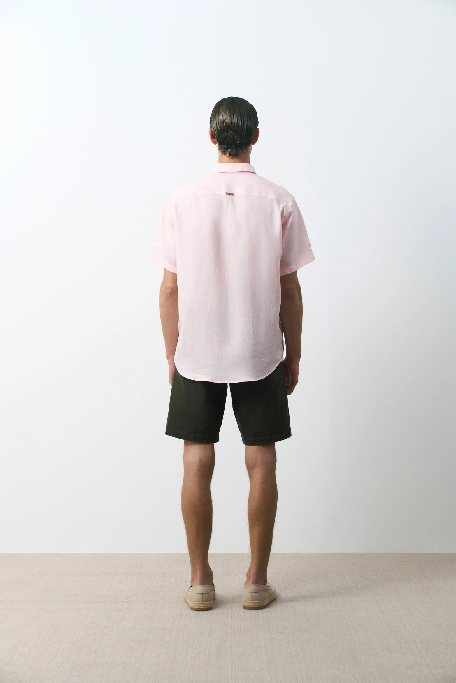 Siena short-sleeve linen shirt for men - Image 3