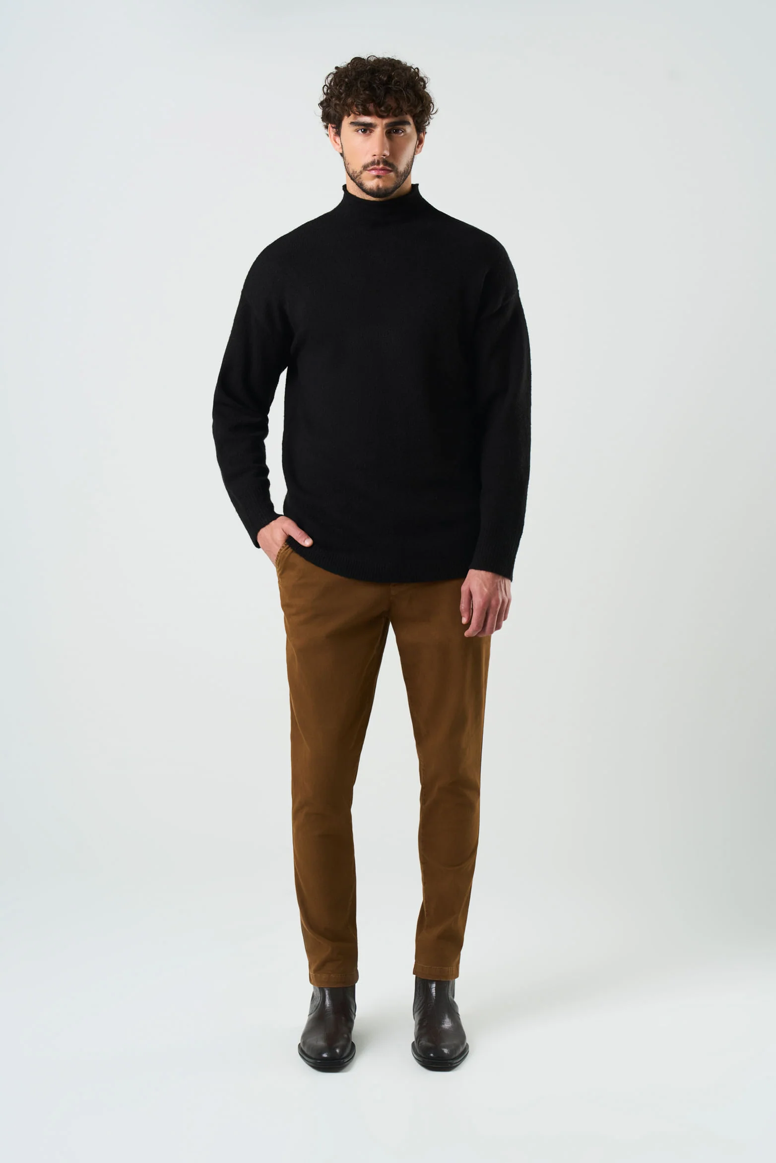 Sika Knit Sweater for Men Two-Tone - Image 4
