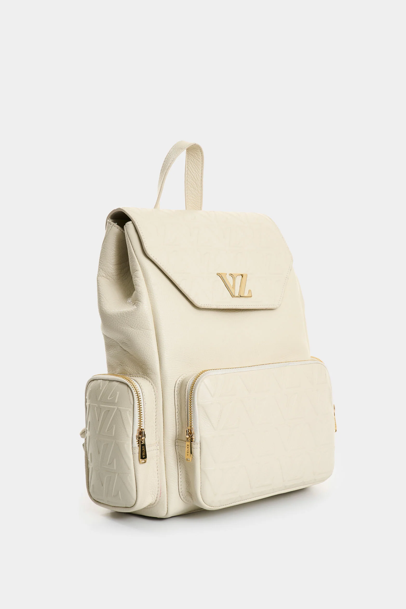 Silene Monogram Leather Backpack for Women - Image 2
