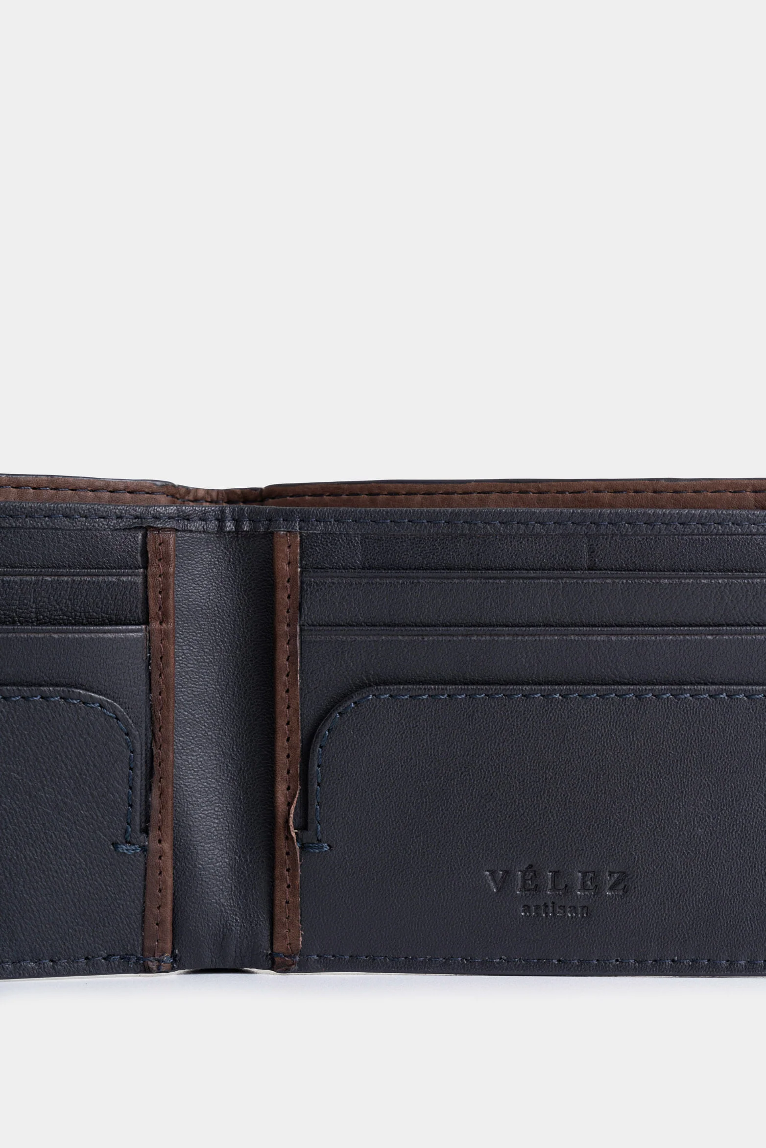 Slim Leather Wallet for Men, Monogram - Image 5
