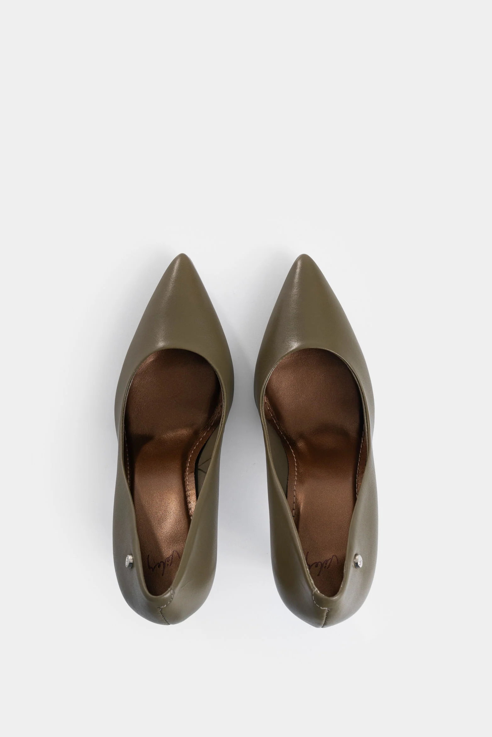 Smooth Leather Closed Toe Heels - Image 4
