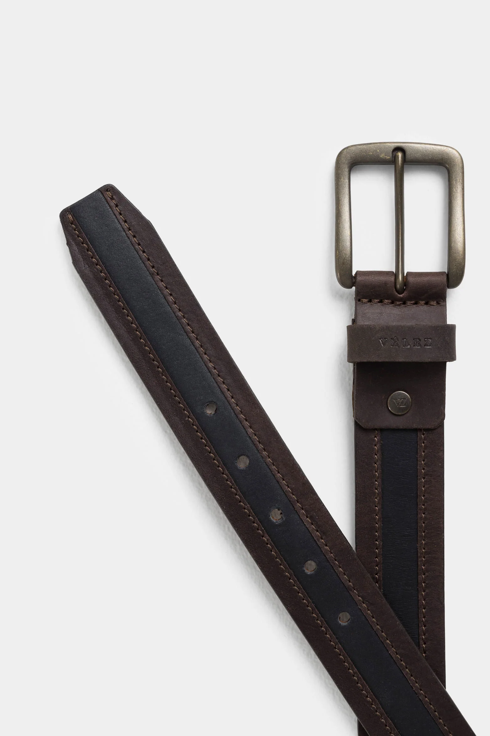 Soft Regular Leather Belt with Trapezoid Buckle for Men - Image 3