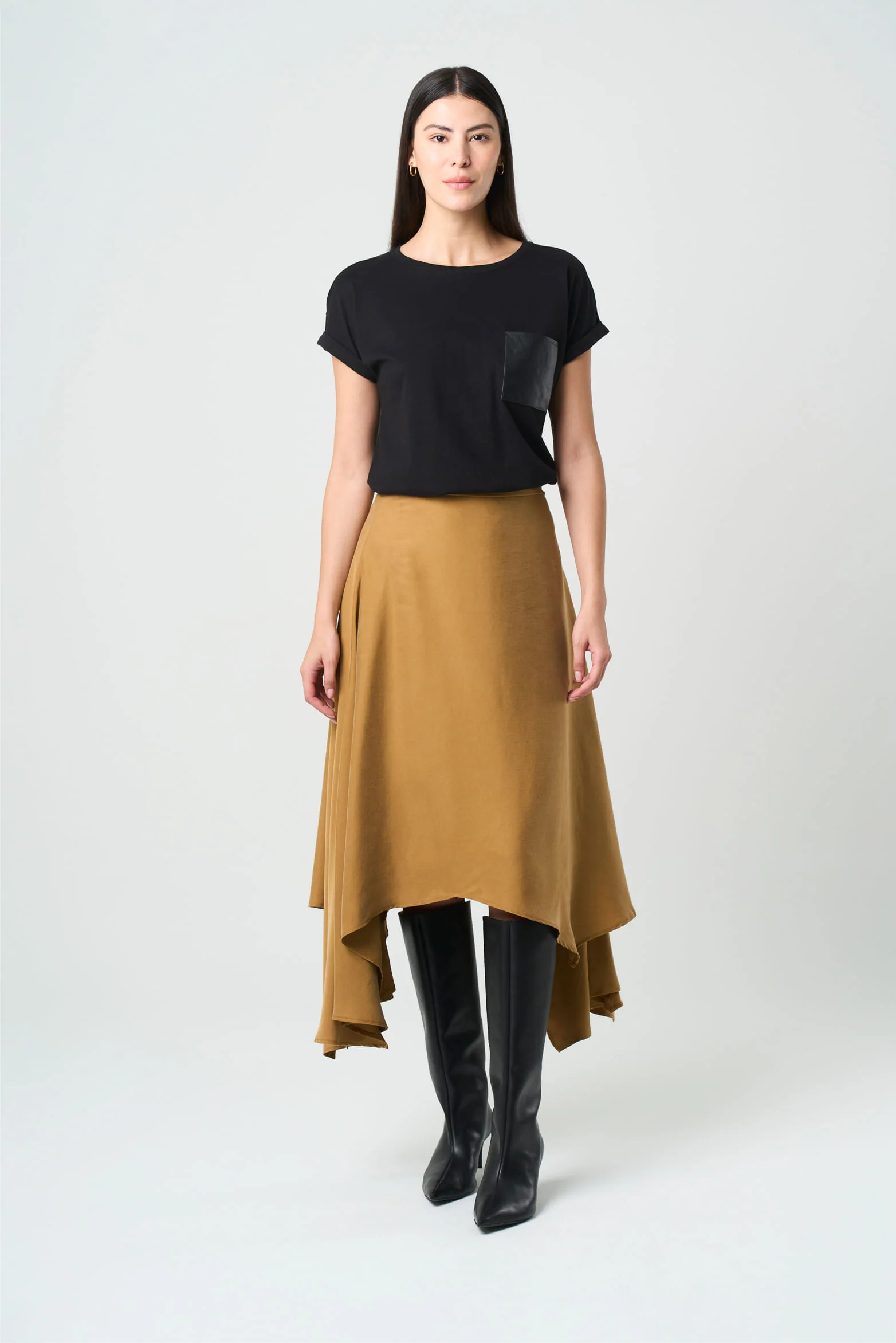 Soren Women's Asymmetrical Maxi Skirt