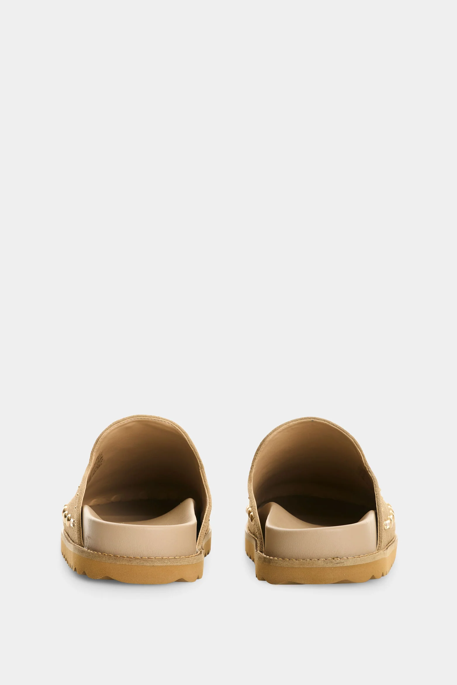 Suede Leather Mule with Studs for Women Aqua - Image 3