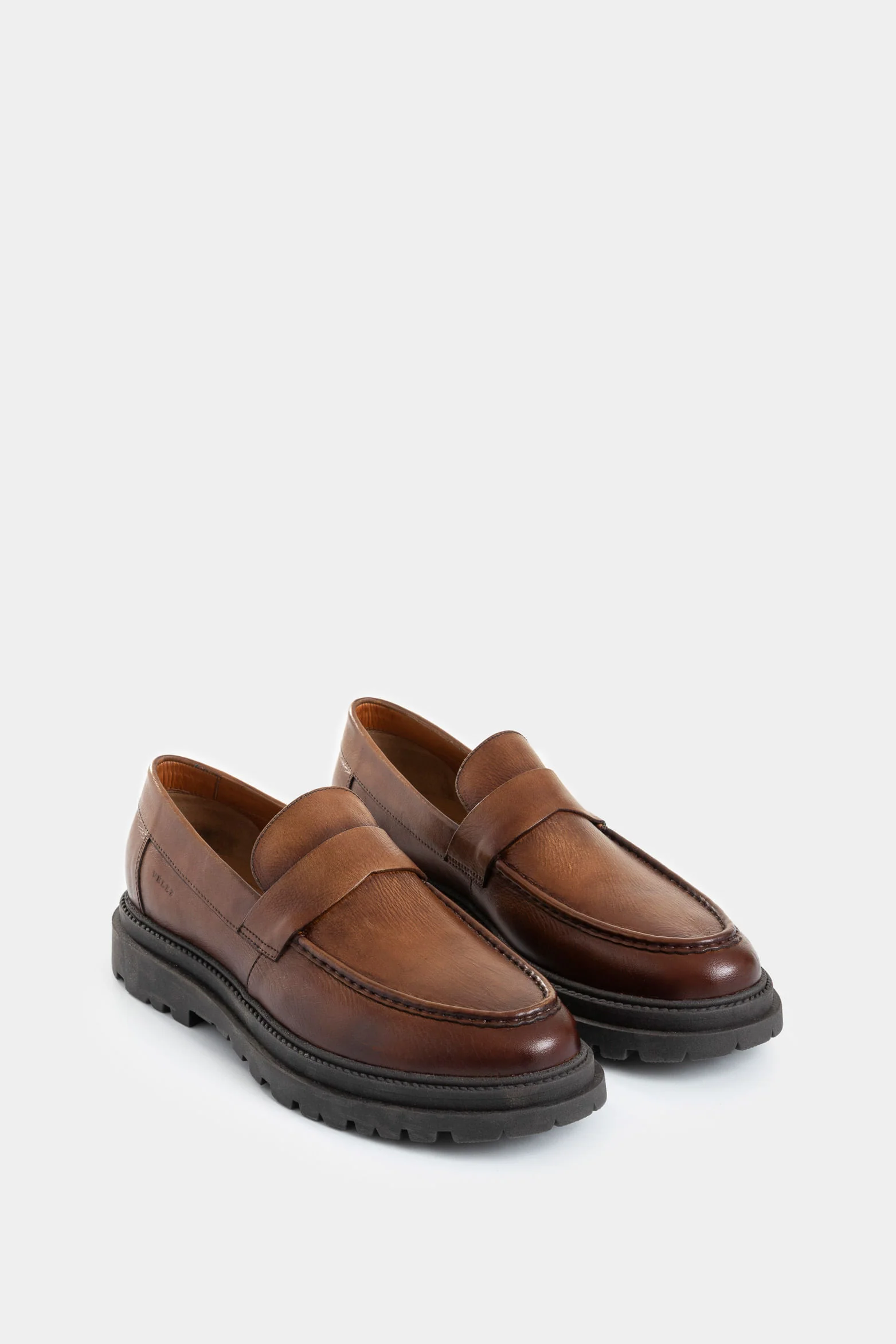 Sunny Leather Loafers for Women with Mask Detail - Image 2