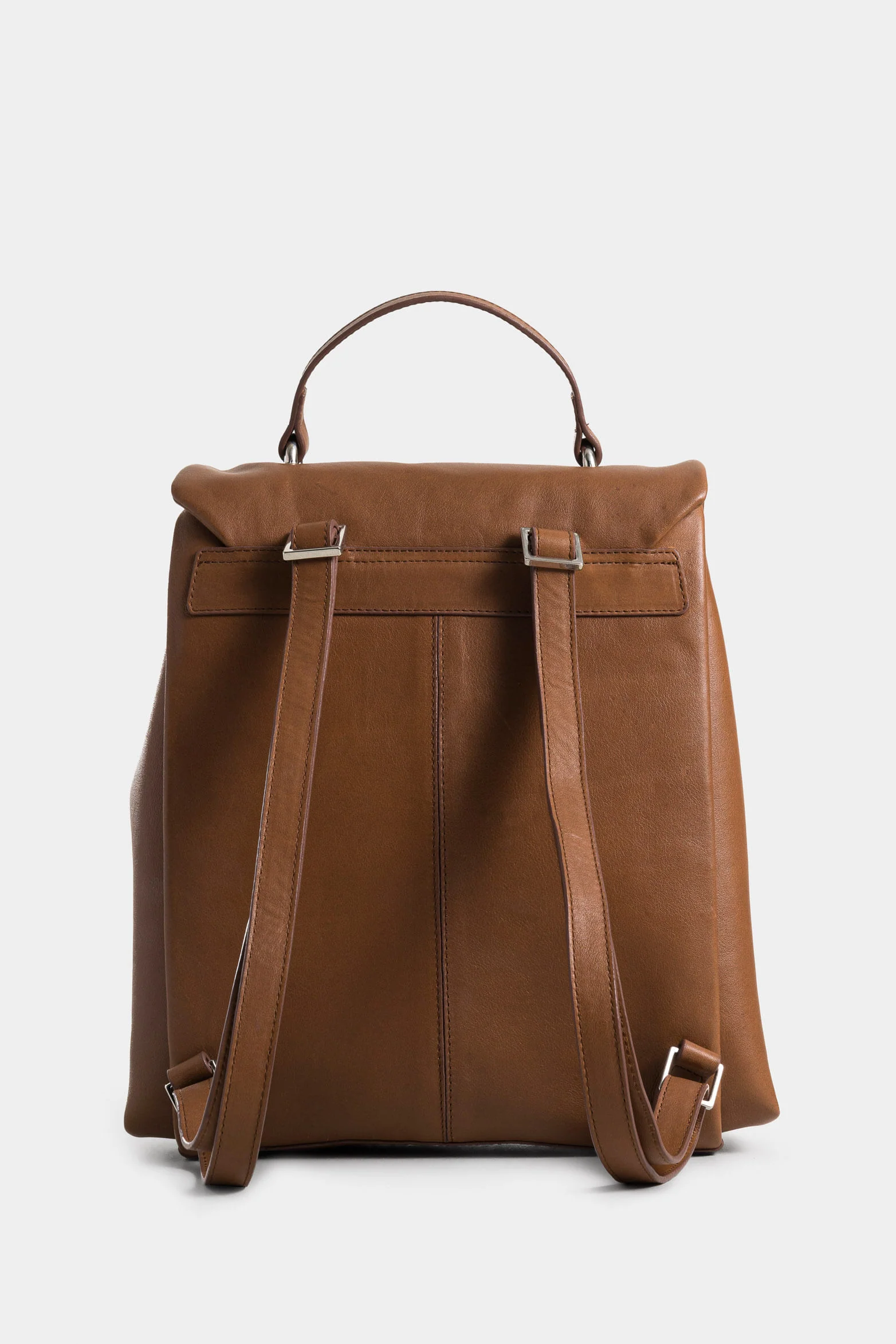 Thalia Leather Backpack for Women with Hexagonal Silhouette - Image 3