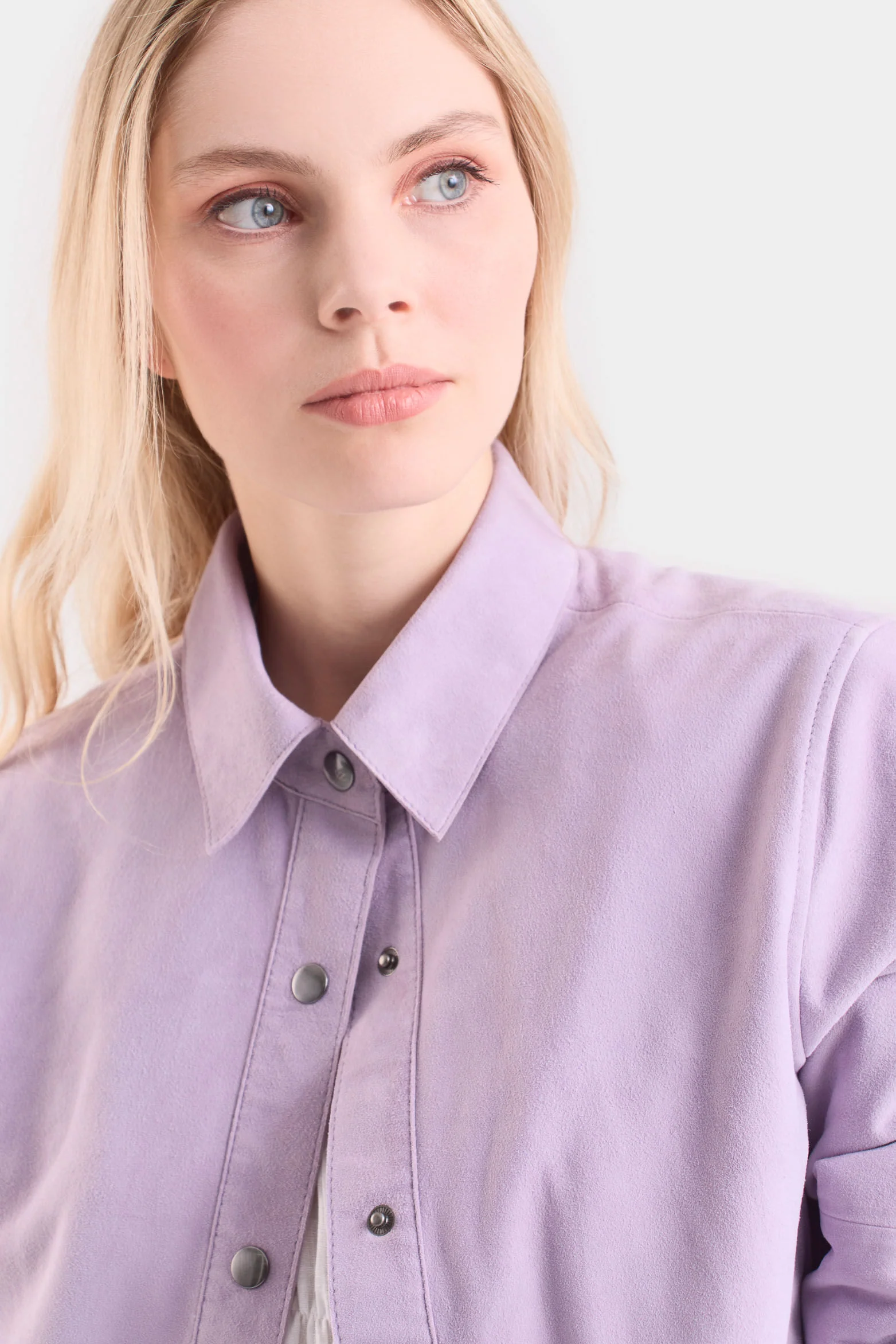 Thalia Suede Shirt for Women with Relaxed Fit - Image 2