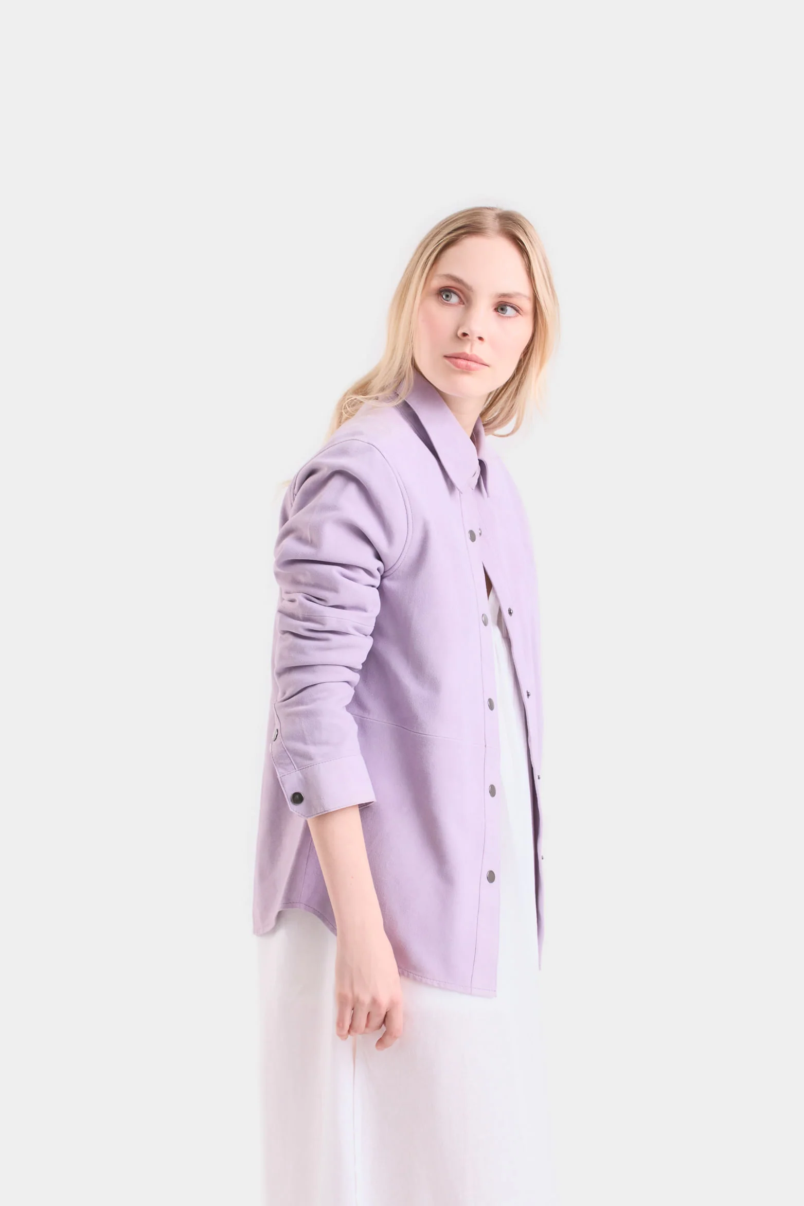 Thalia Suede Shirt for Women with Relaxed Fit - Image 3